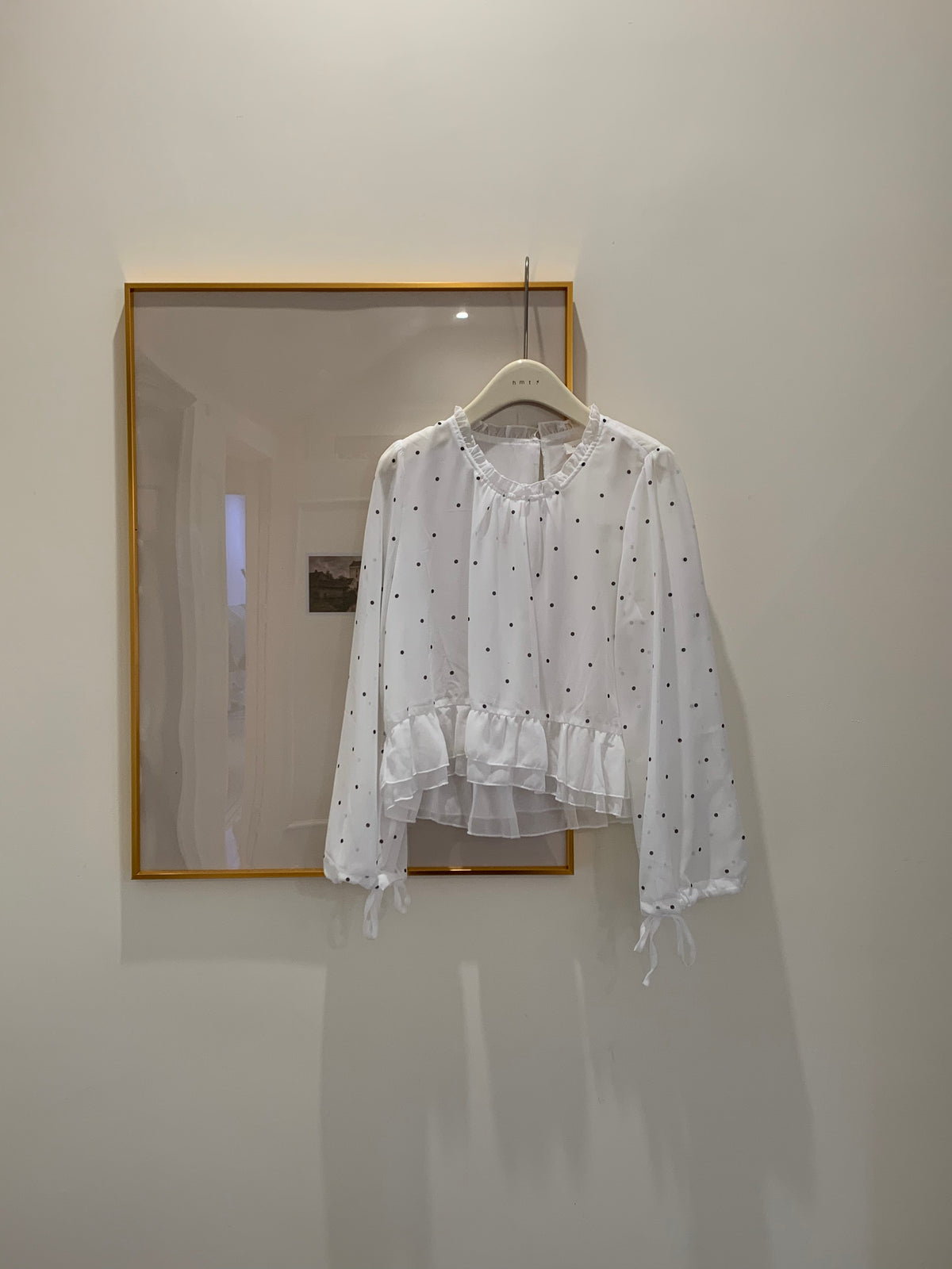 HELLO MILK TEE- 86897   波點小衫