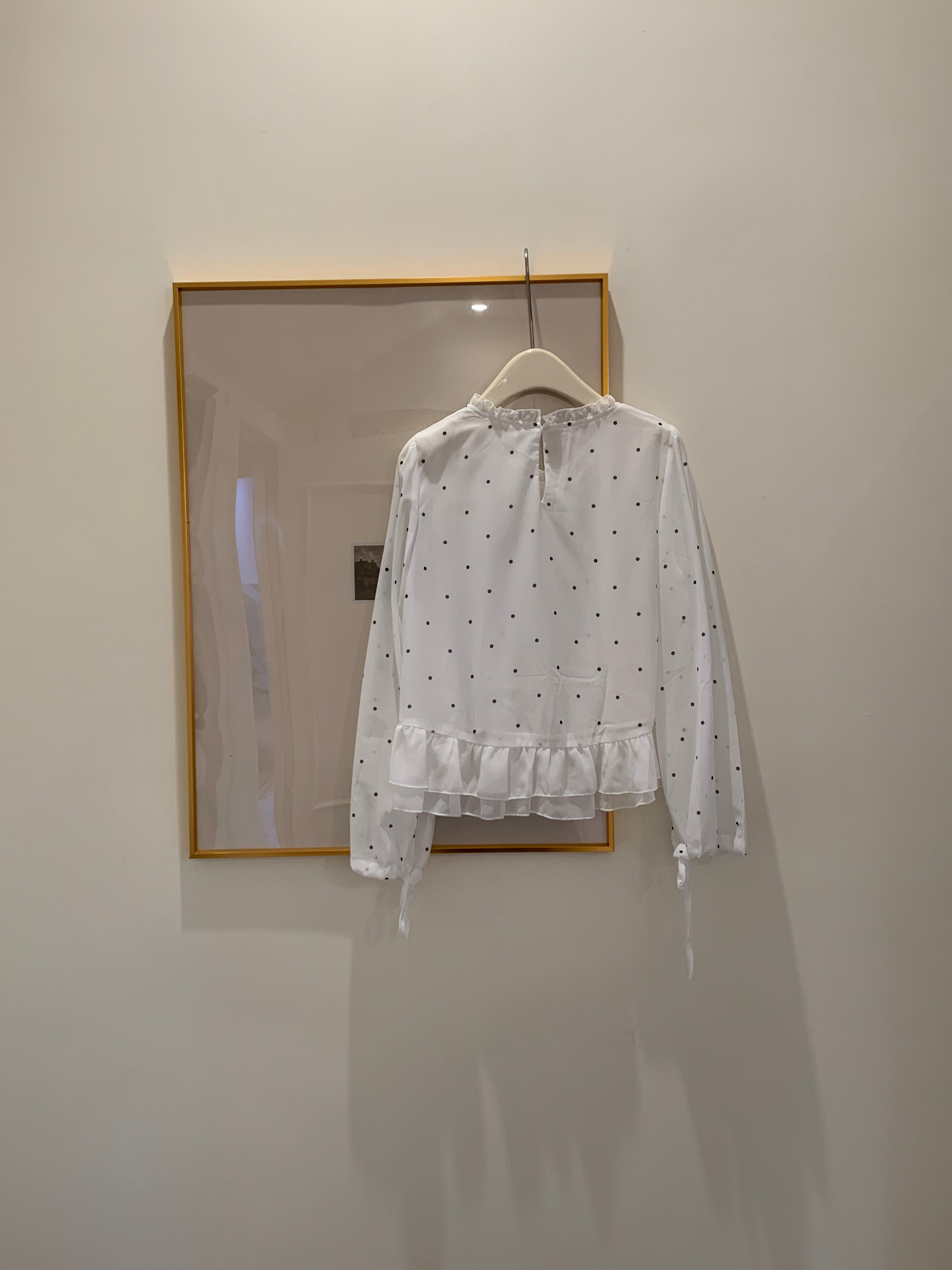 HELLO MILK TEE- 86897   波點小衫