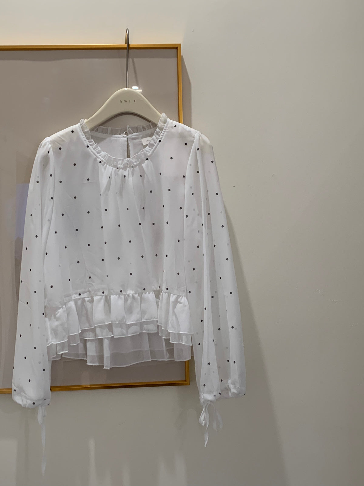 HELLO MILK TEE- 86897   波點小衫