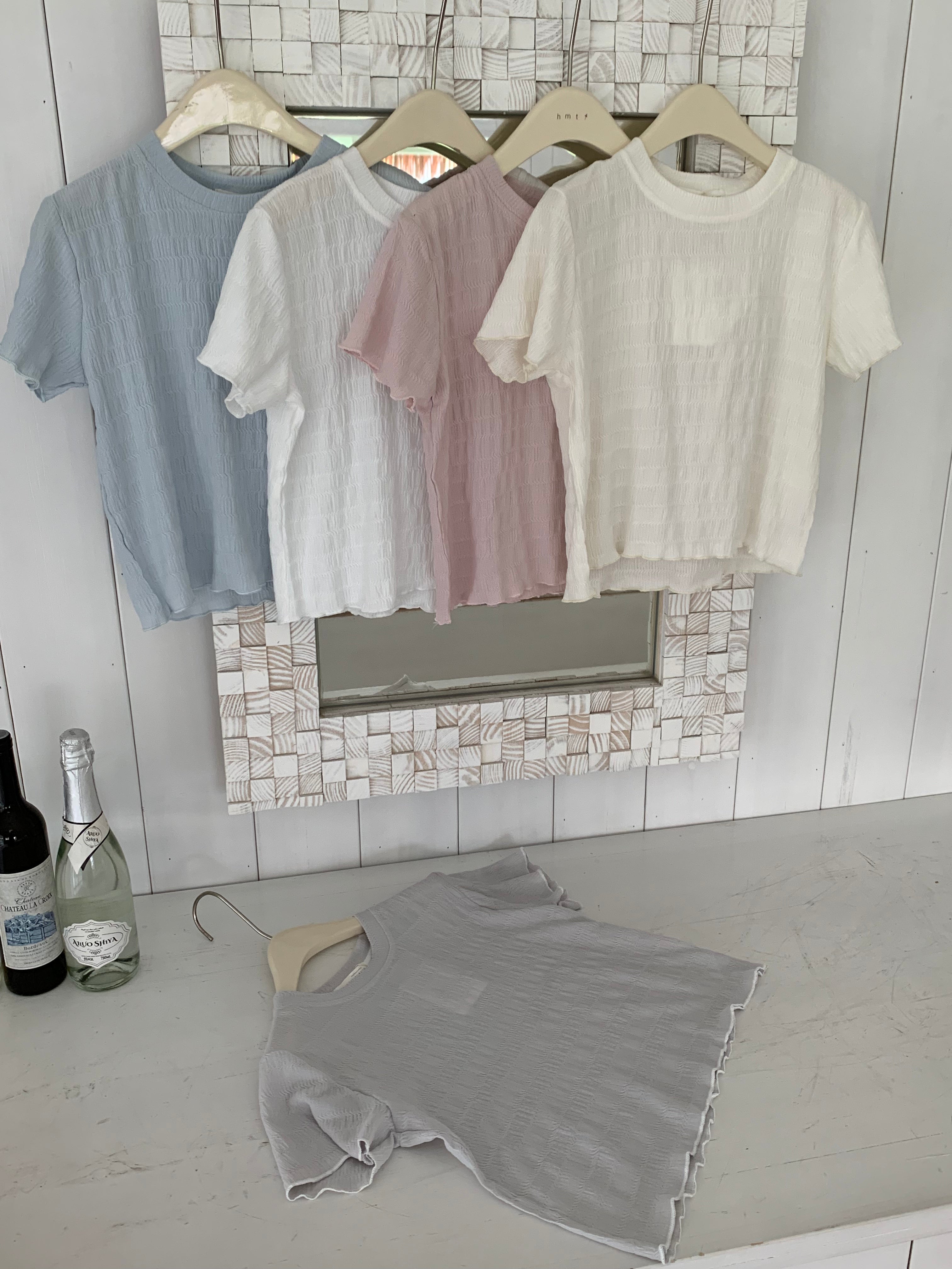 HELLO MILK TEE- 86880   淨版圓領衫