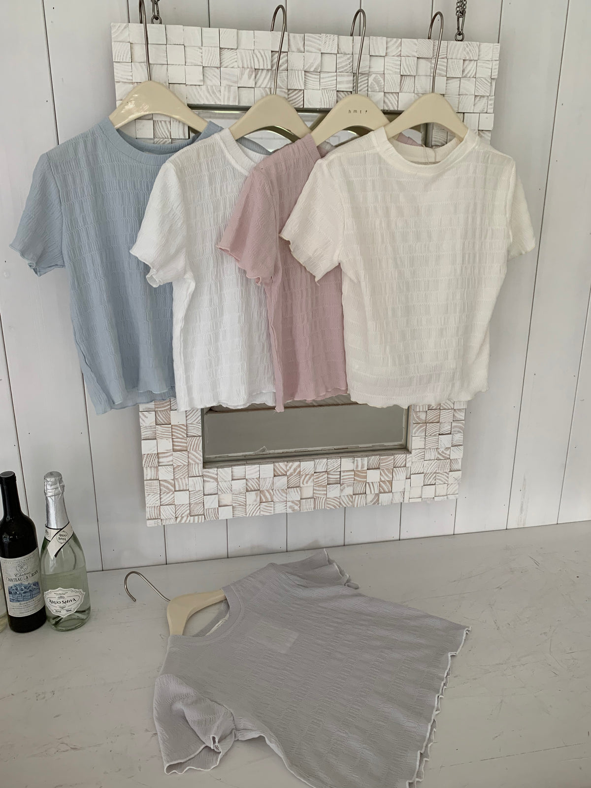 HELLO MILK TEE- 86880   淨版圓領衫