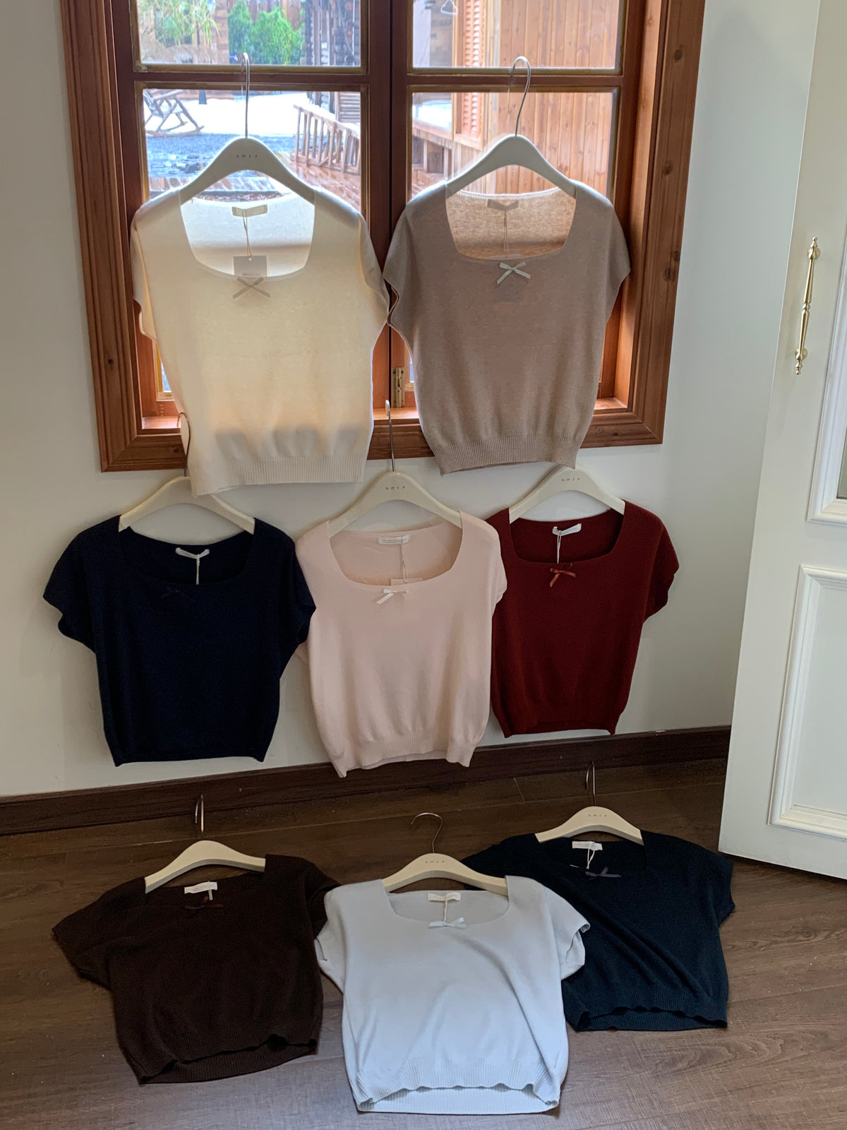 HELLO MILK TEE- 86875   方領上衣