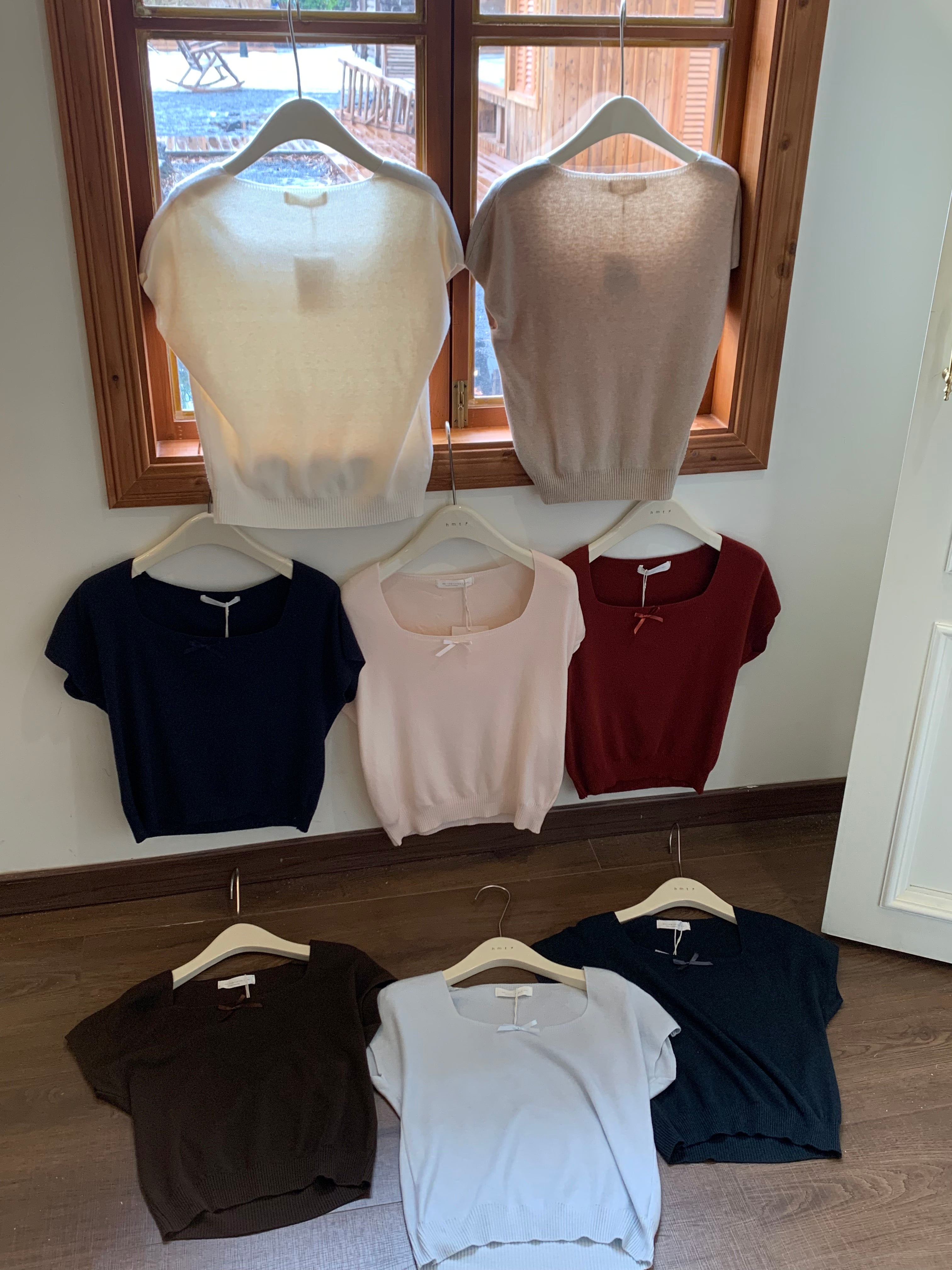 HELLO MILK TEE- 86875   方領上衣