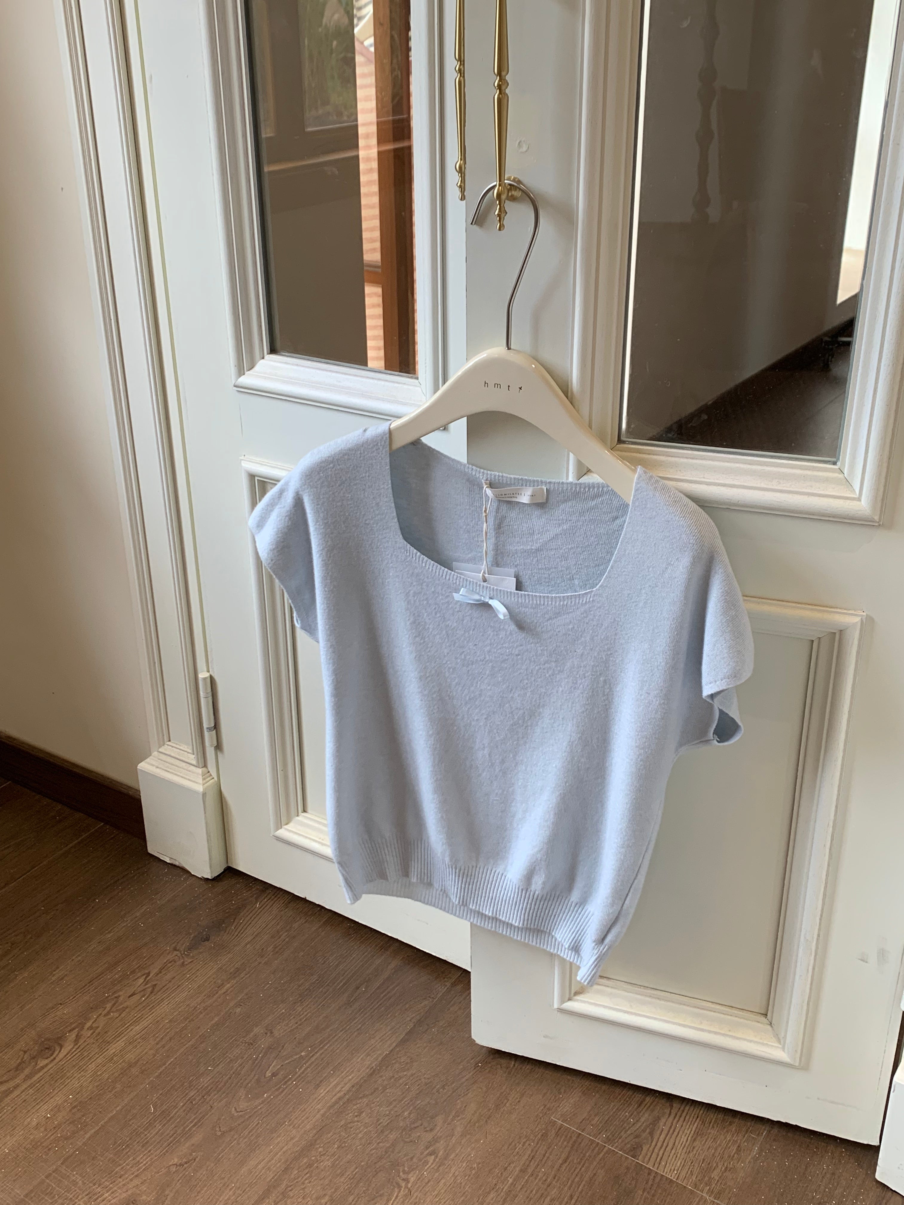 HELLO MILK TEE- 86875   方領上衣