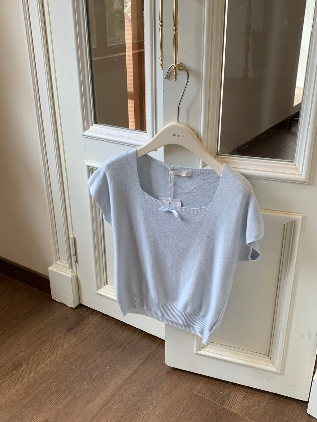 HELLO MILK TEE- 86875   方領上衣