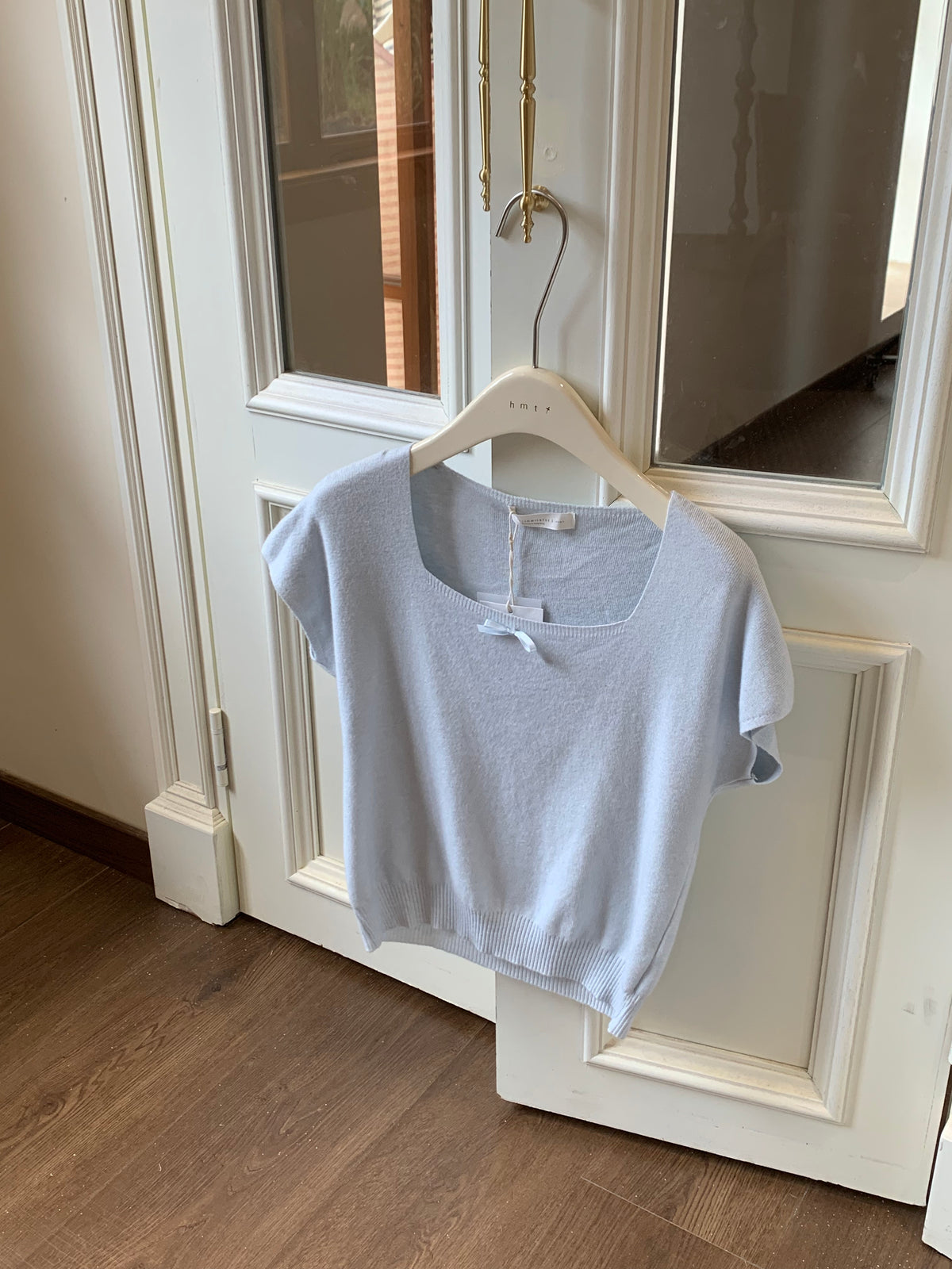 HELLO MILK TEE- 86875   方領上衣