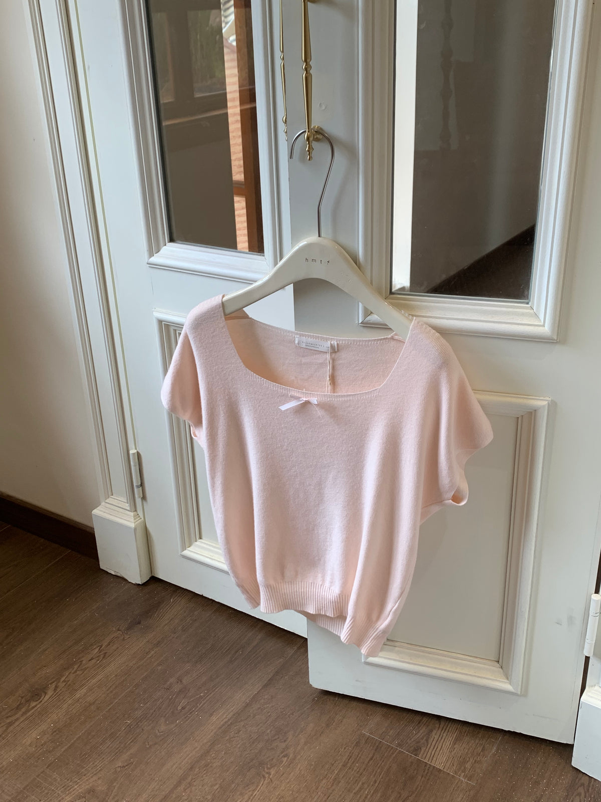 HELLO MILK TEE- 86875   方領上衣