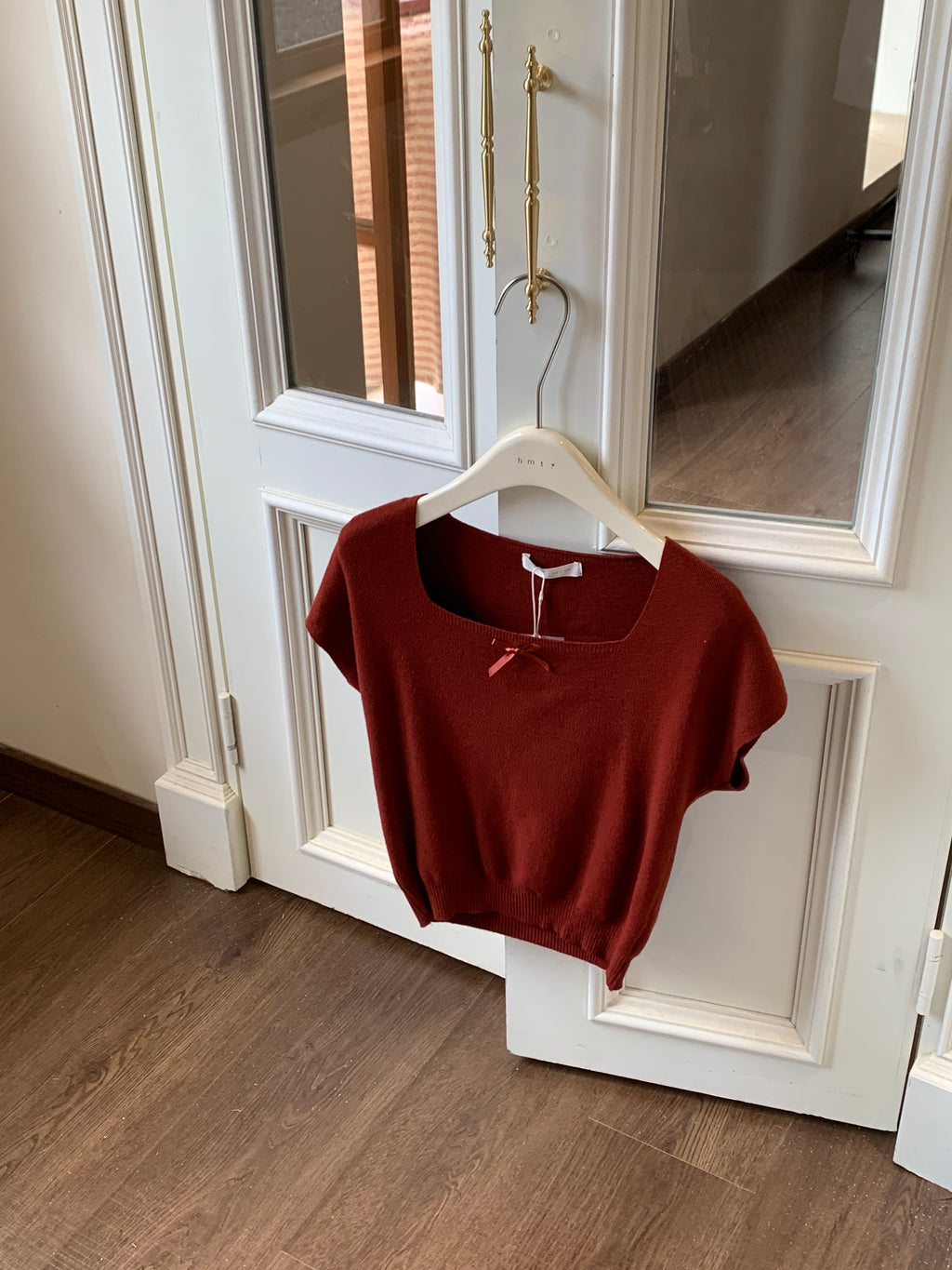 HELLO MILK TEE- 86875   方領上衣