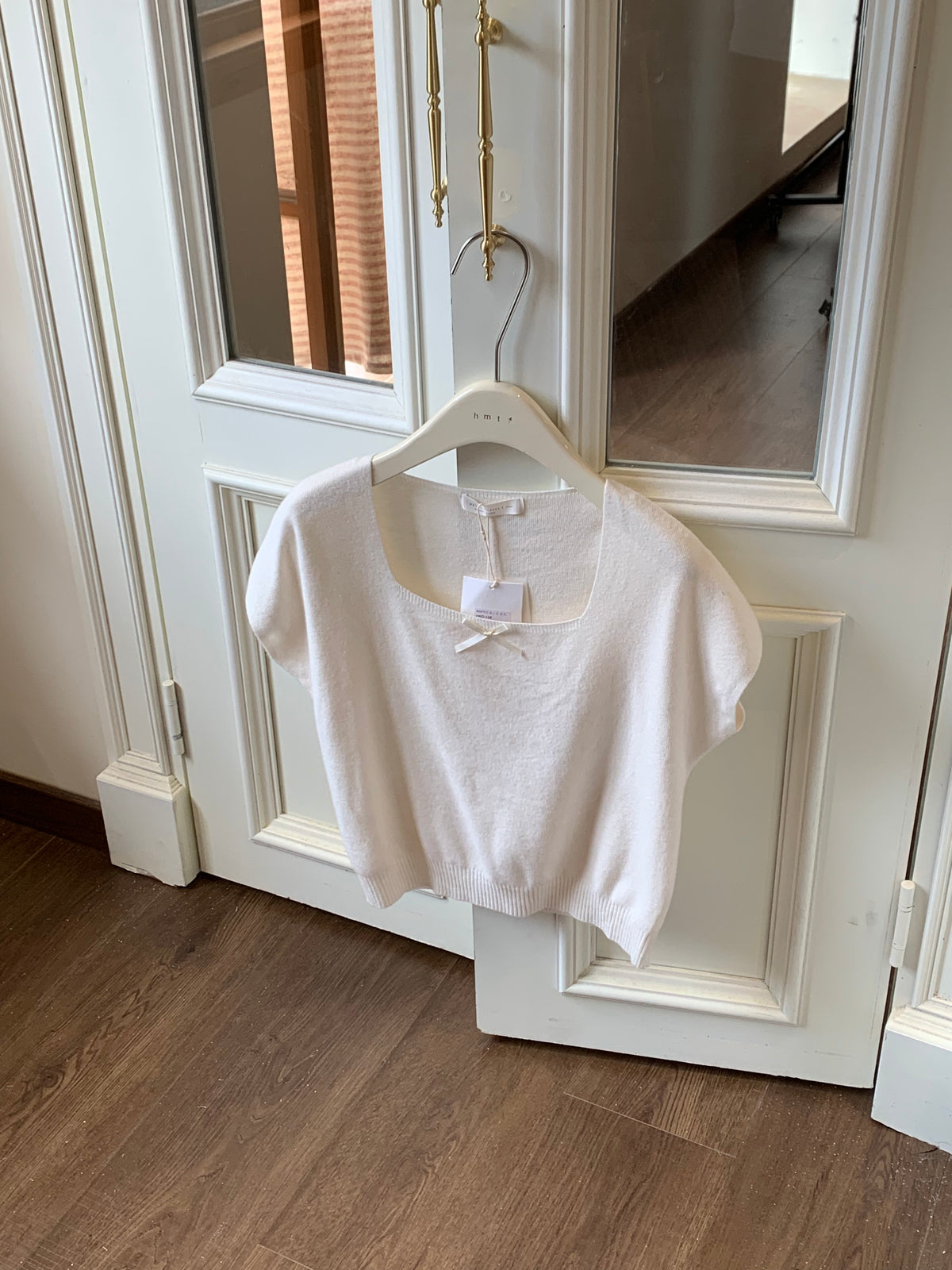 HELLO MILK TEE- 86875   方領上衣