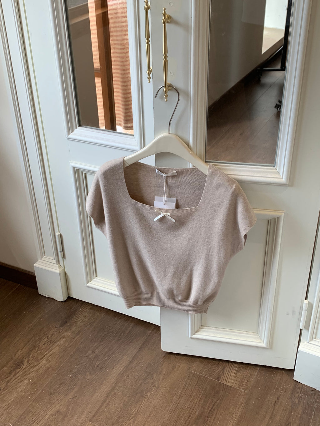 HELLO MILK TEE- 86875   方領上衣