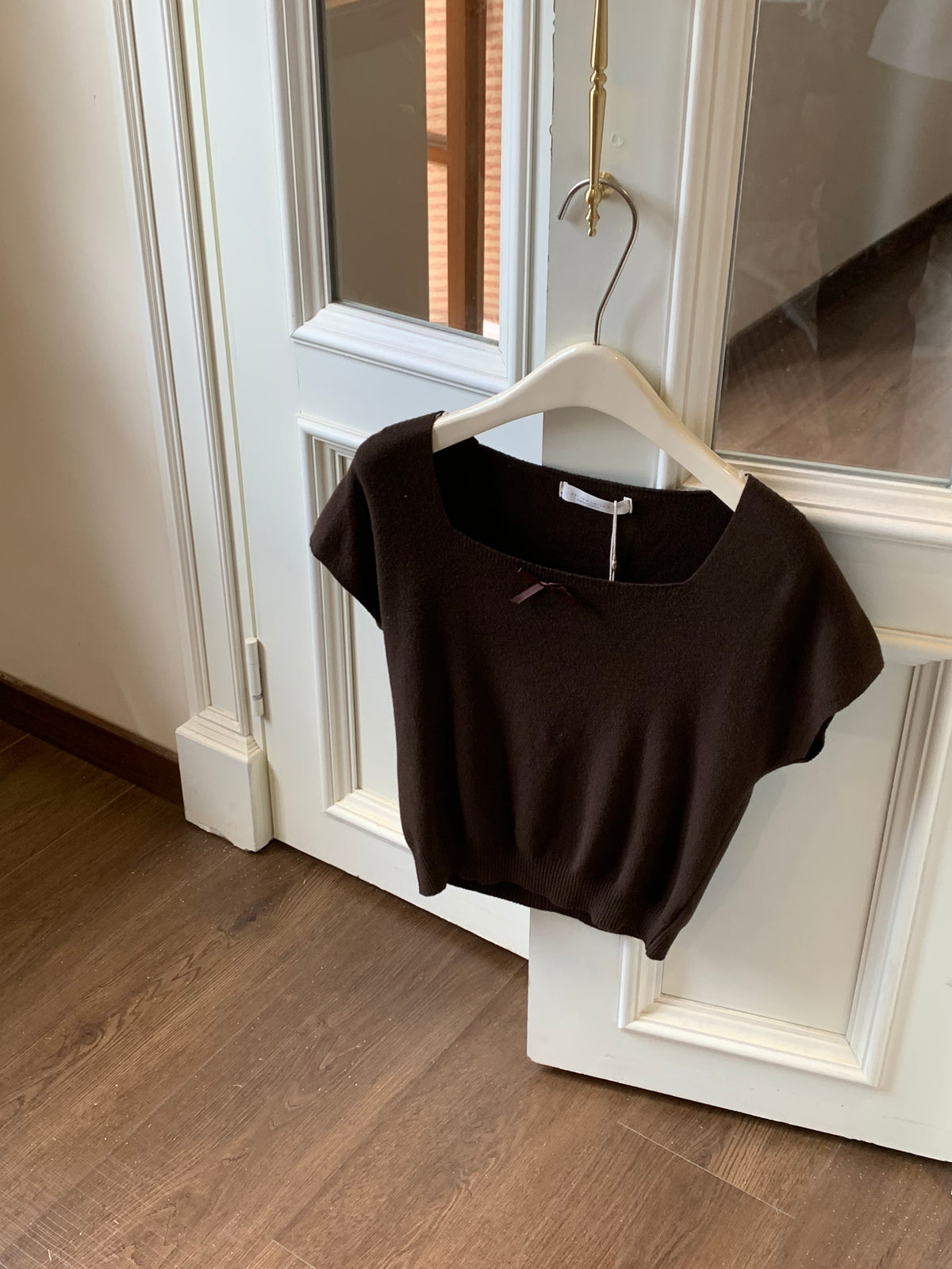 HELLO MILK TEE- 86875   方領上衣