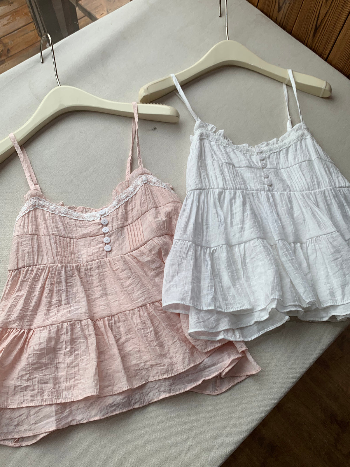 HELLO MILK TEE- 86713   韓系吊帶衫