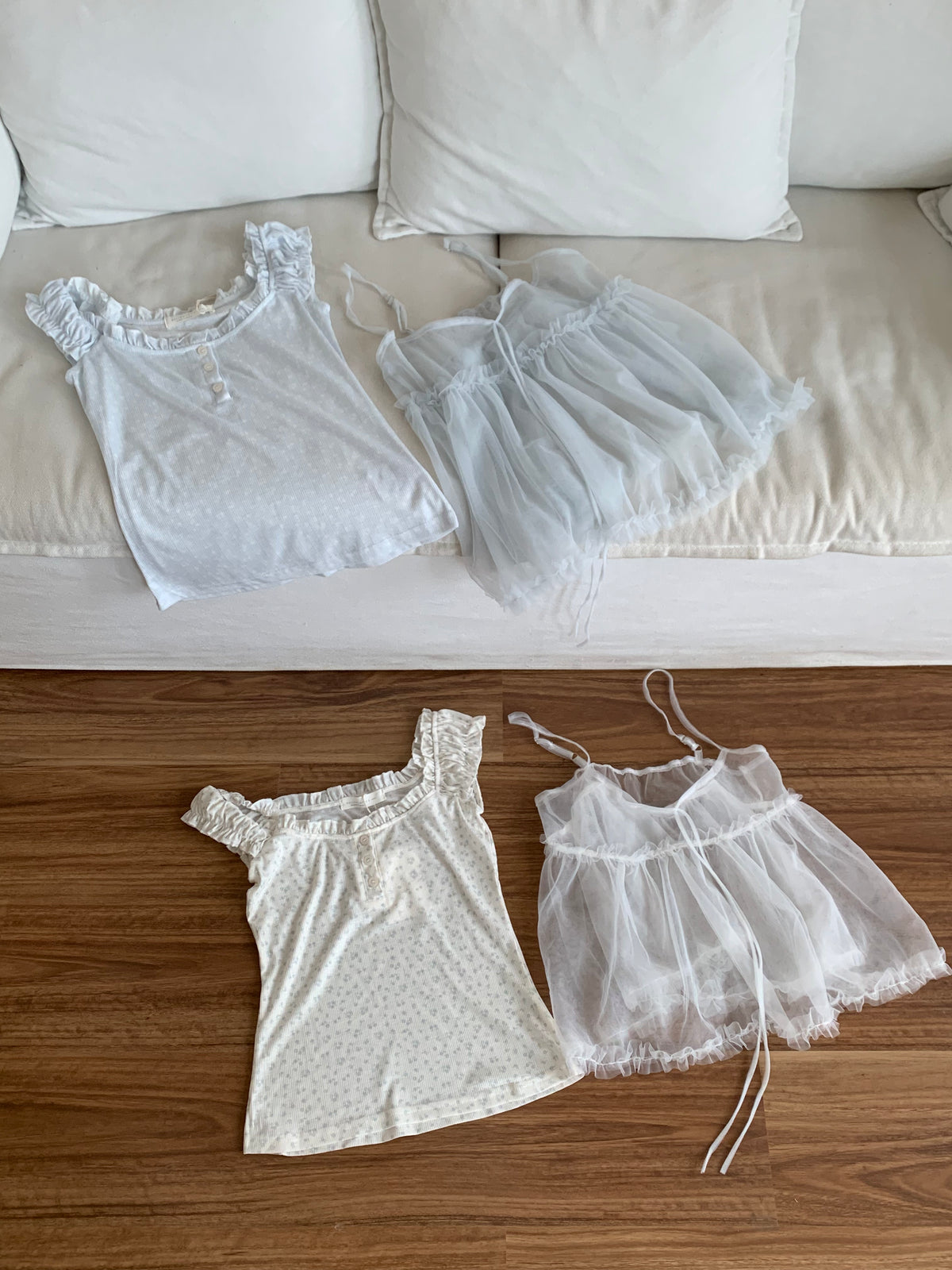 HELLO MILK TEE- 86756   百搭兩件套