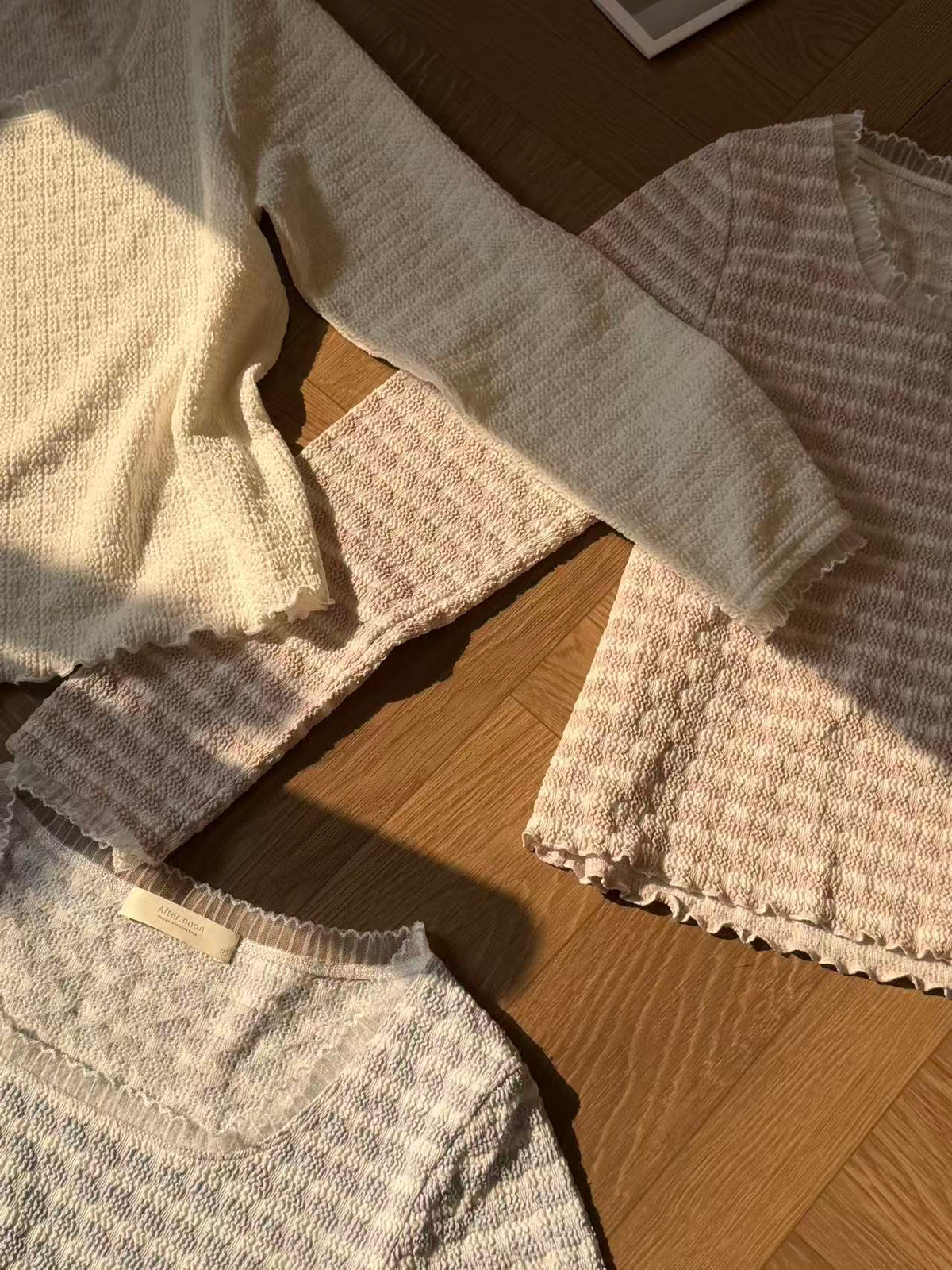 HELLO MILK TEE- 86935 拼接上衣