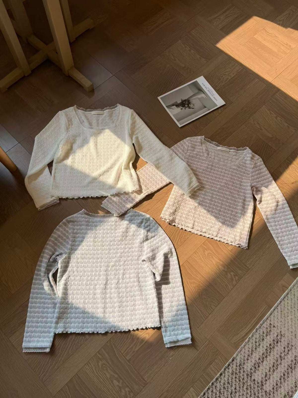 HELLO MILK TEE- 86935 拼接上衣