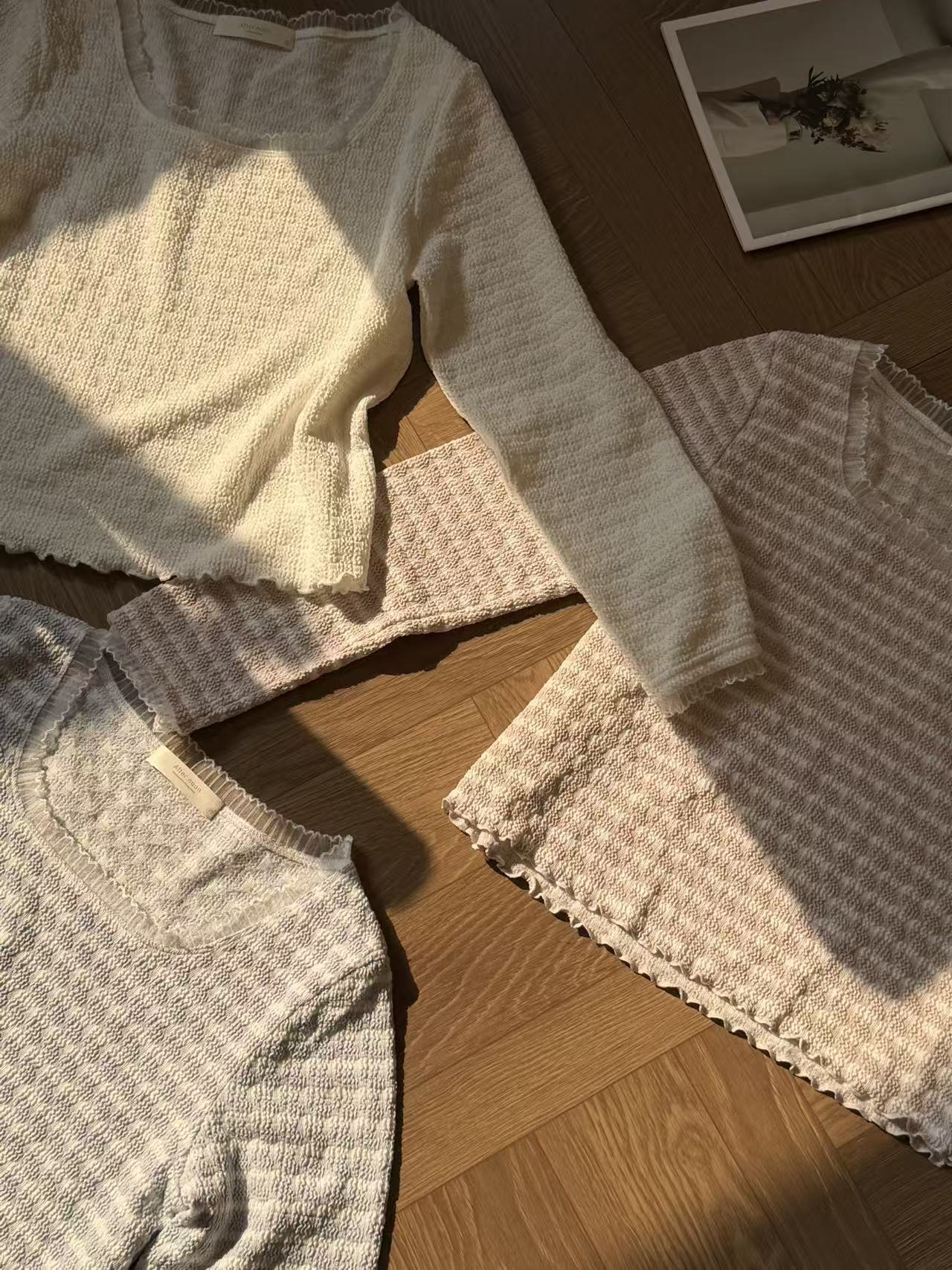 HELLO MILK TEE- 86935 拼接上衣