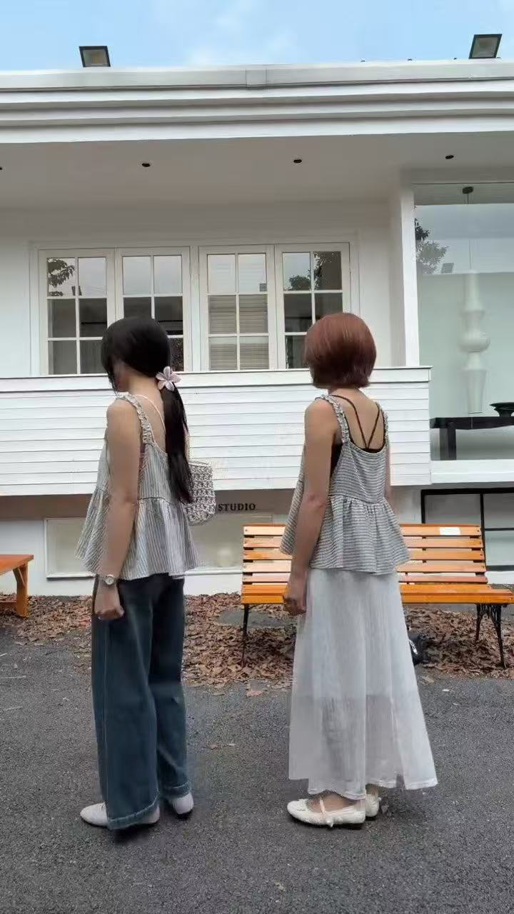 HELLO MILK TEE- 86772   吊帶小衫