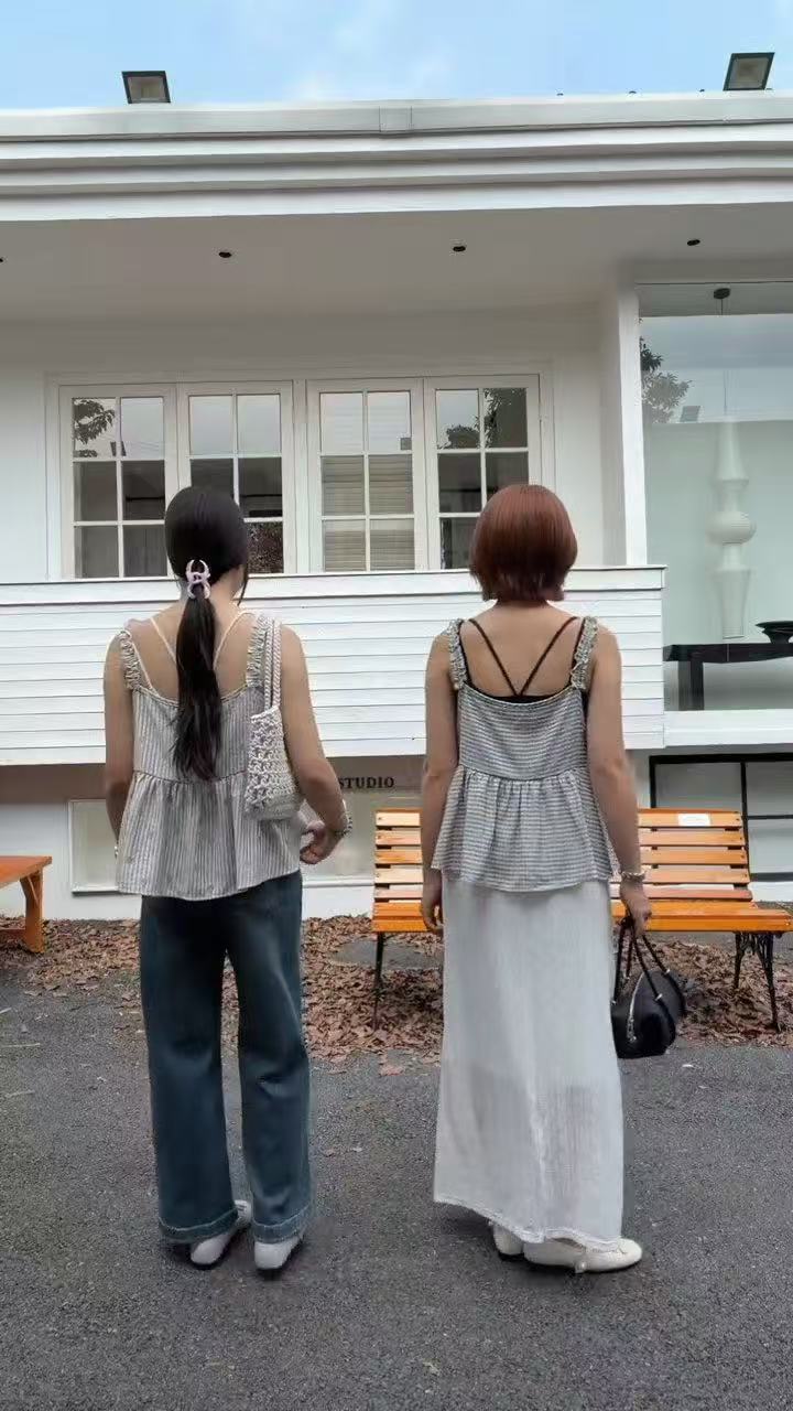 HELLO MILK TEE- 86772   吊帶小衫