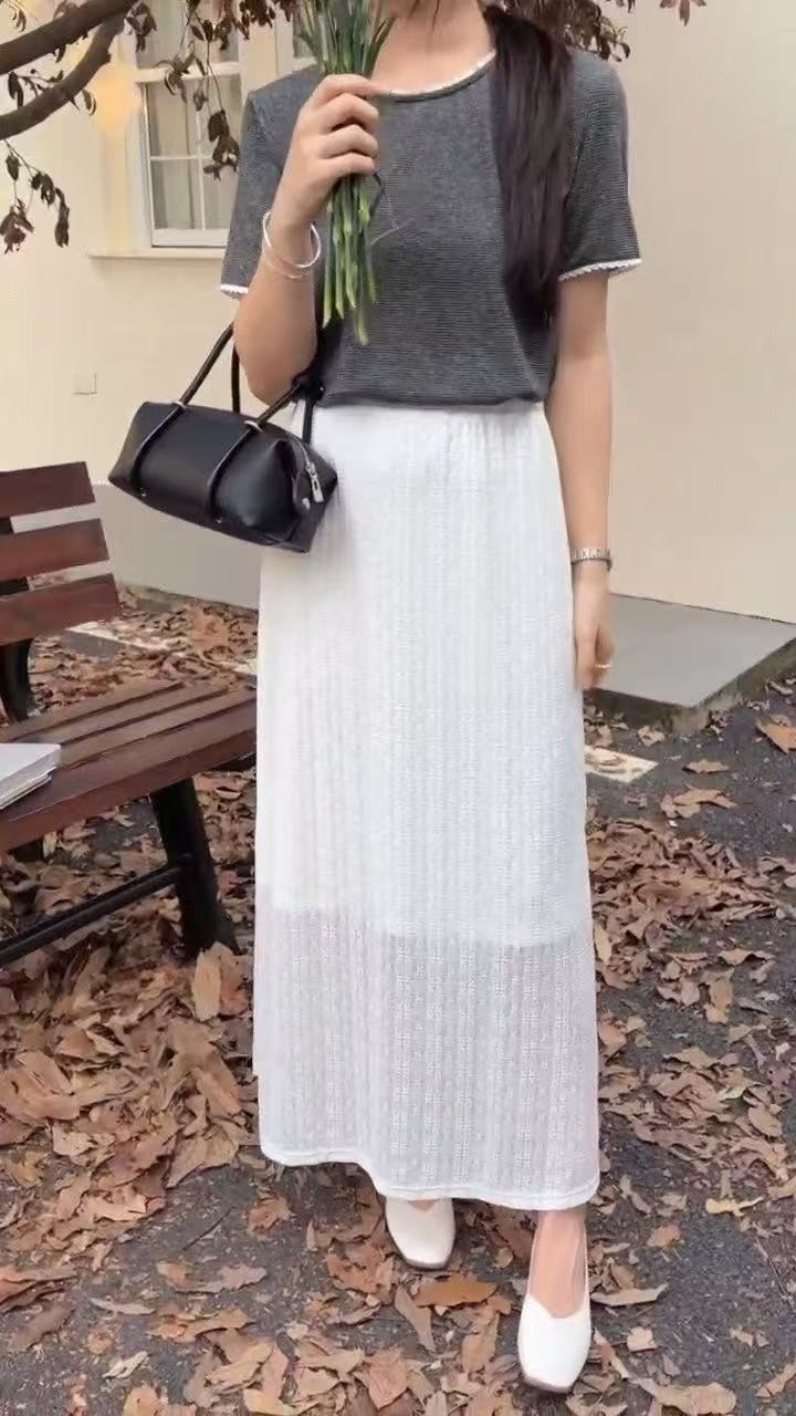 HELLO MILK TEE- 86767   休閑半裙