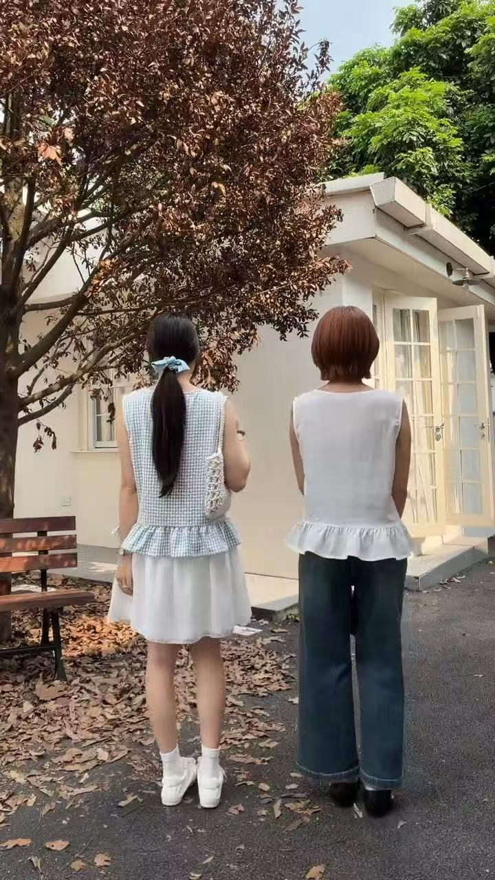 HELLO MILK TEE- 86754   抽繩小衫
