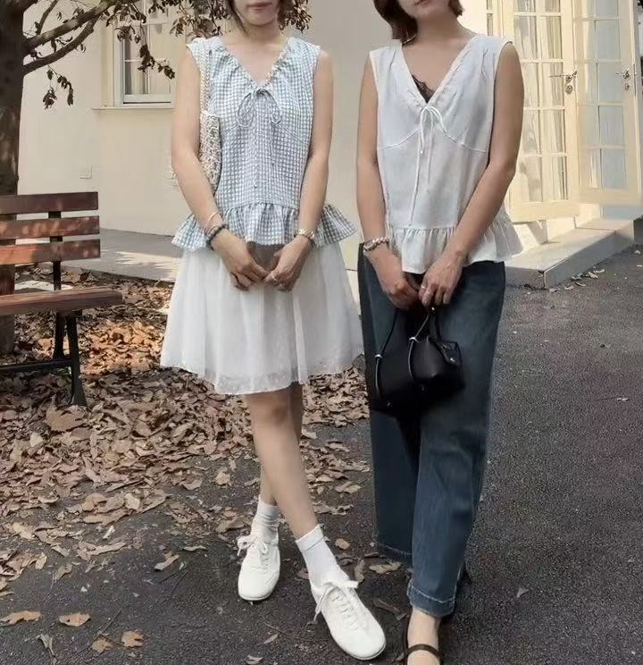 HELLO MILK TEE- 86754   抽繩小衫