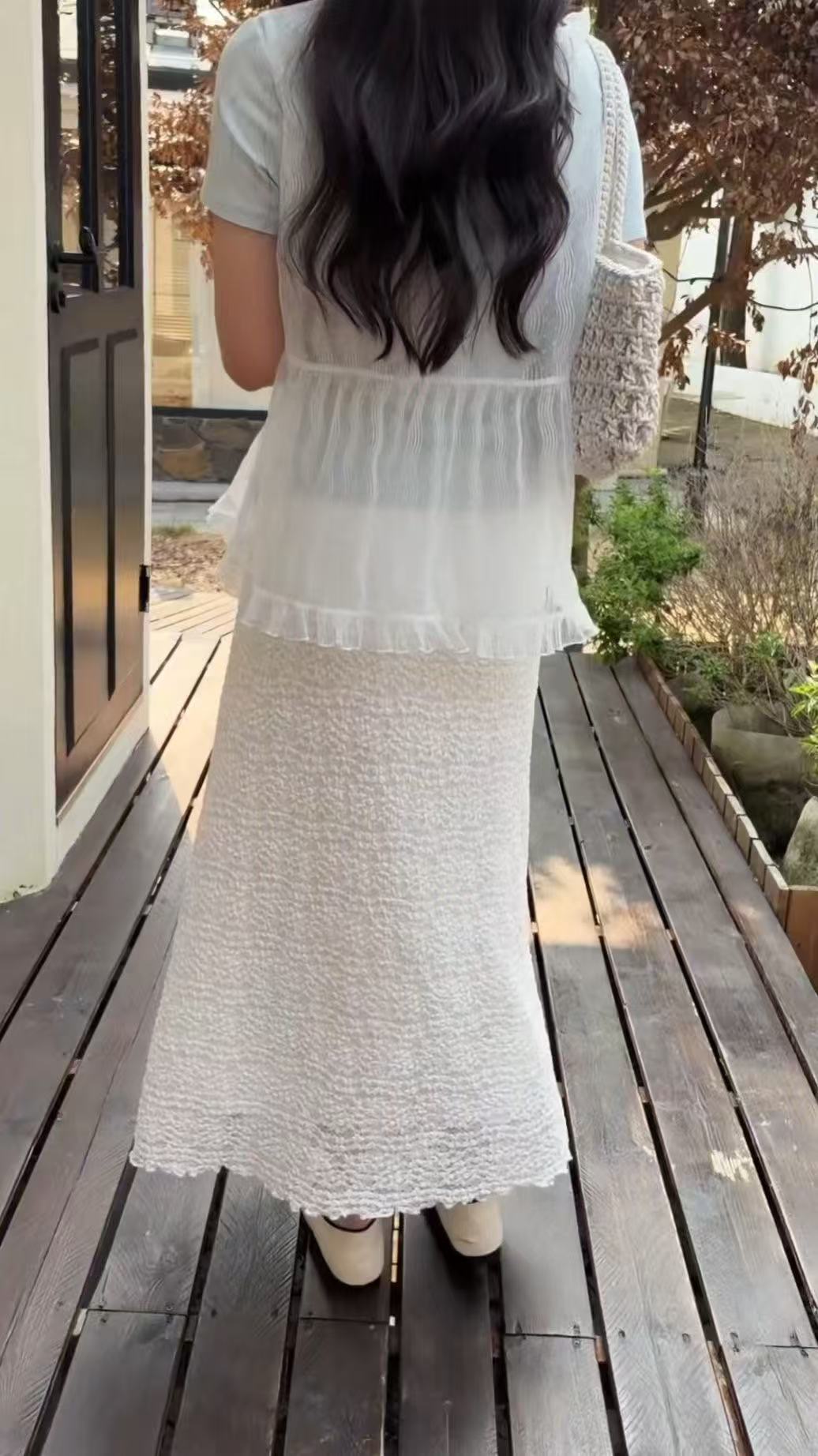 HELLO MILK TEE- 86730   百搭半裙