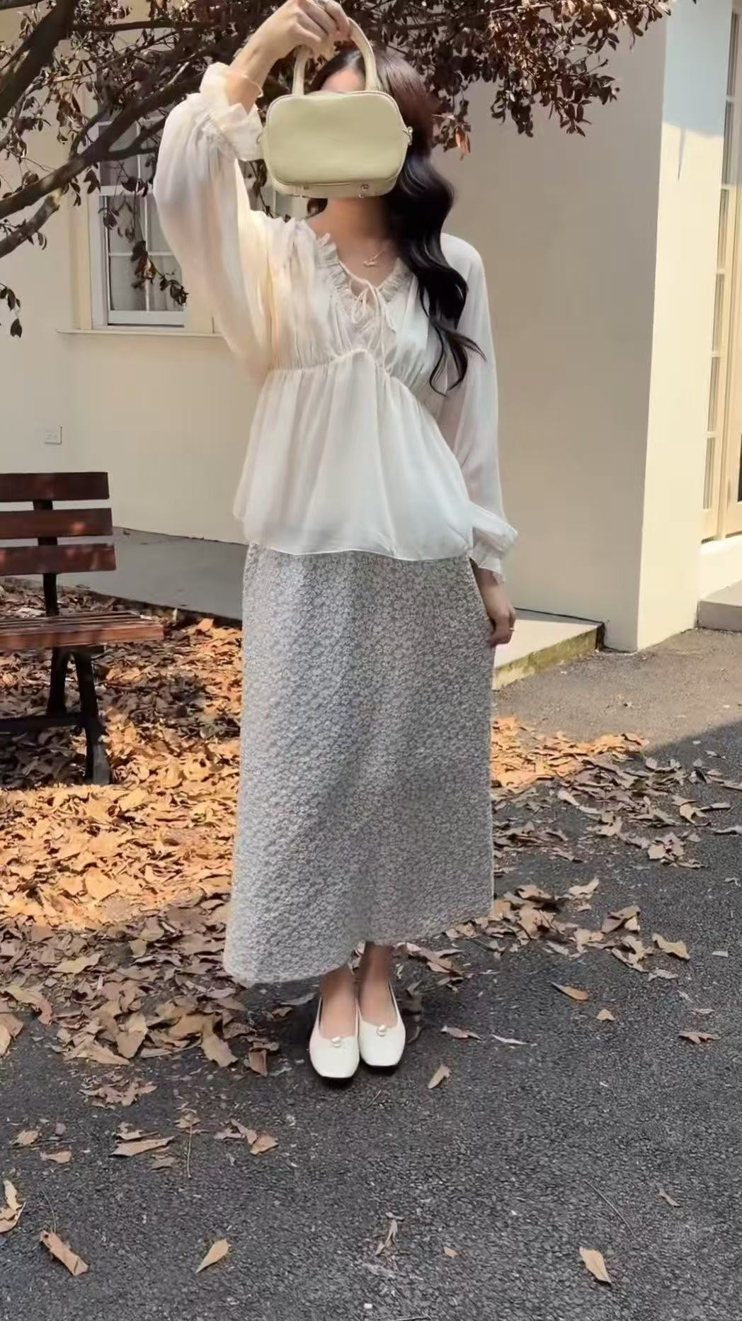 HELLO MILK TEE- 86836   法式套裝