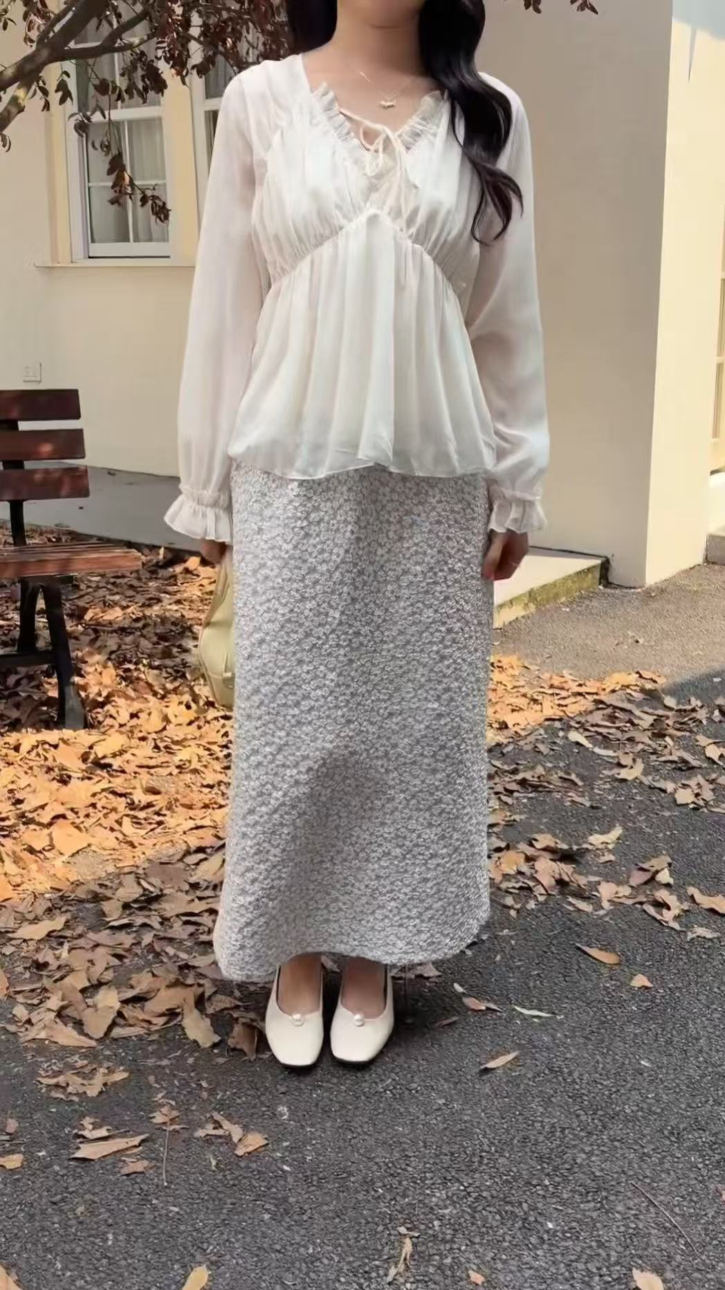 HELLO MILK TEE- 86836   法式套裝