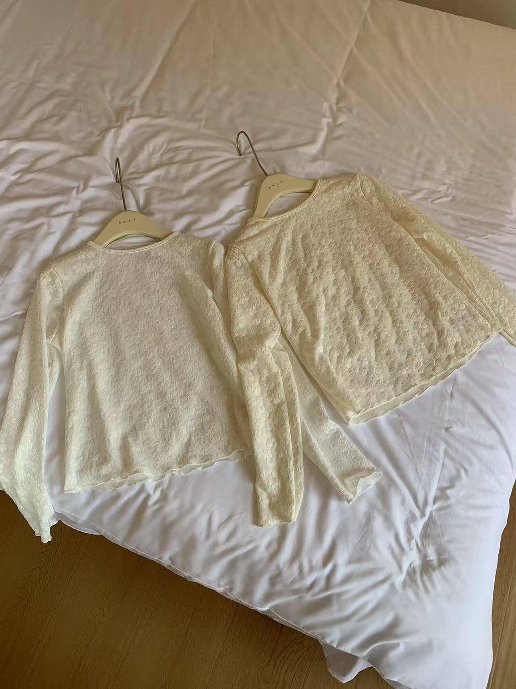 HELLO MILK TEE- 86928 拼接小衫