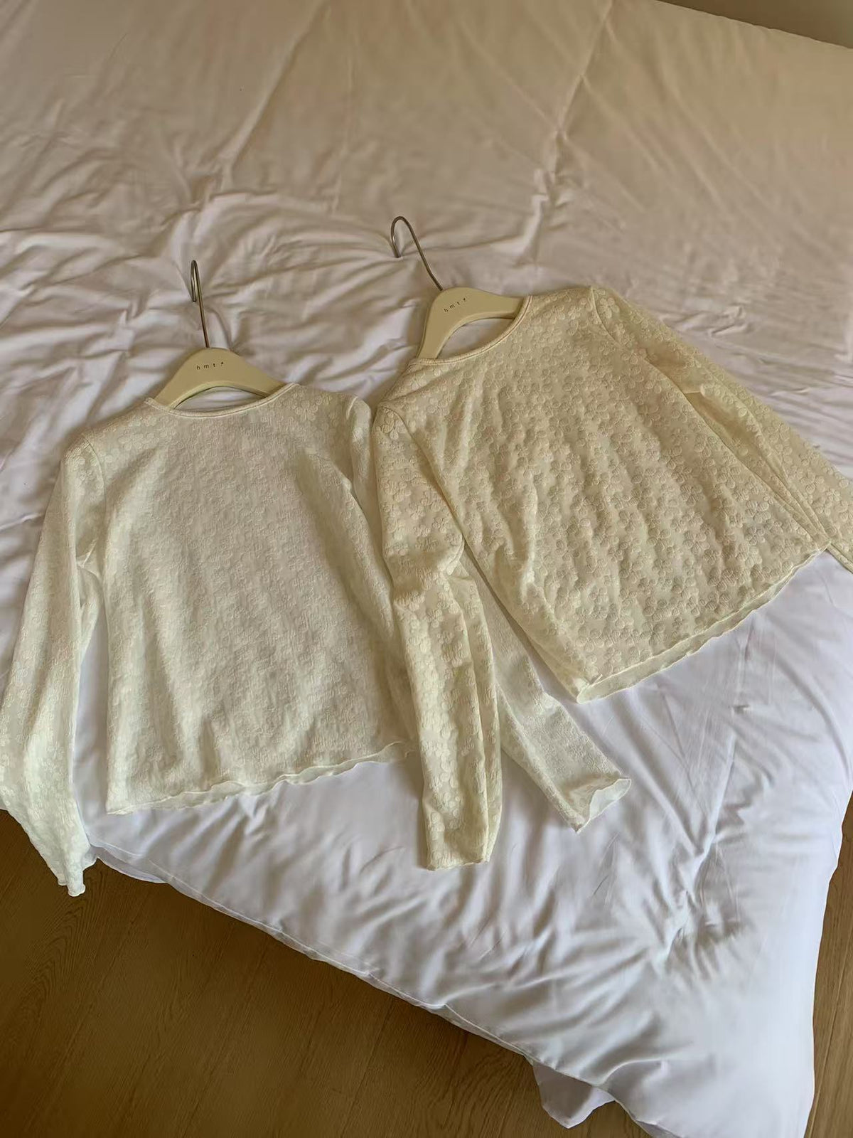 HELLO MILK TEE- 86928 拼接小衫