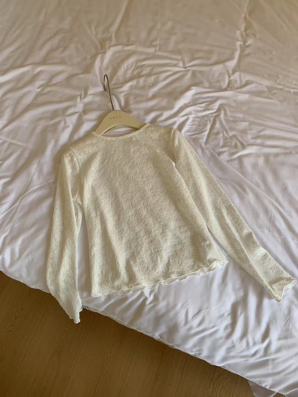 HELLO MILK TEE- 86928 拼接小衫