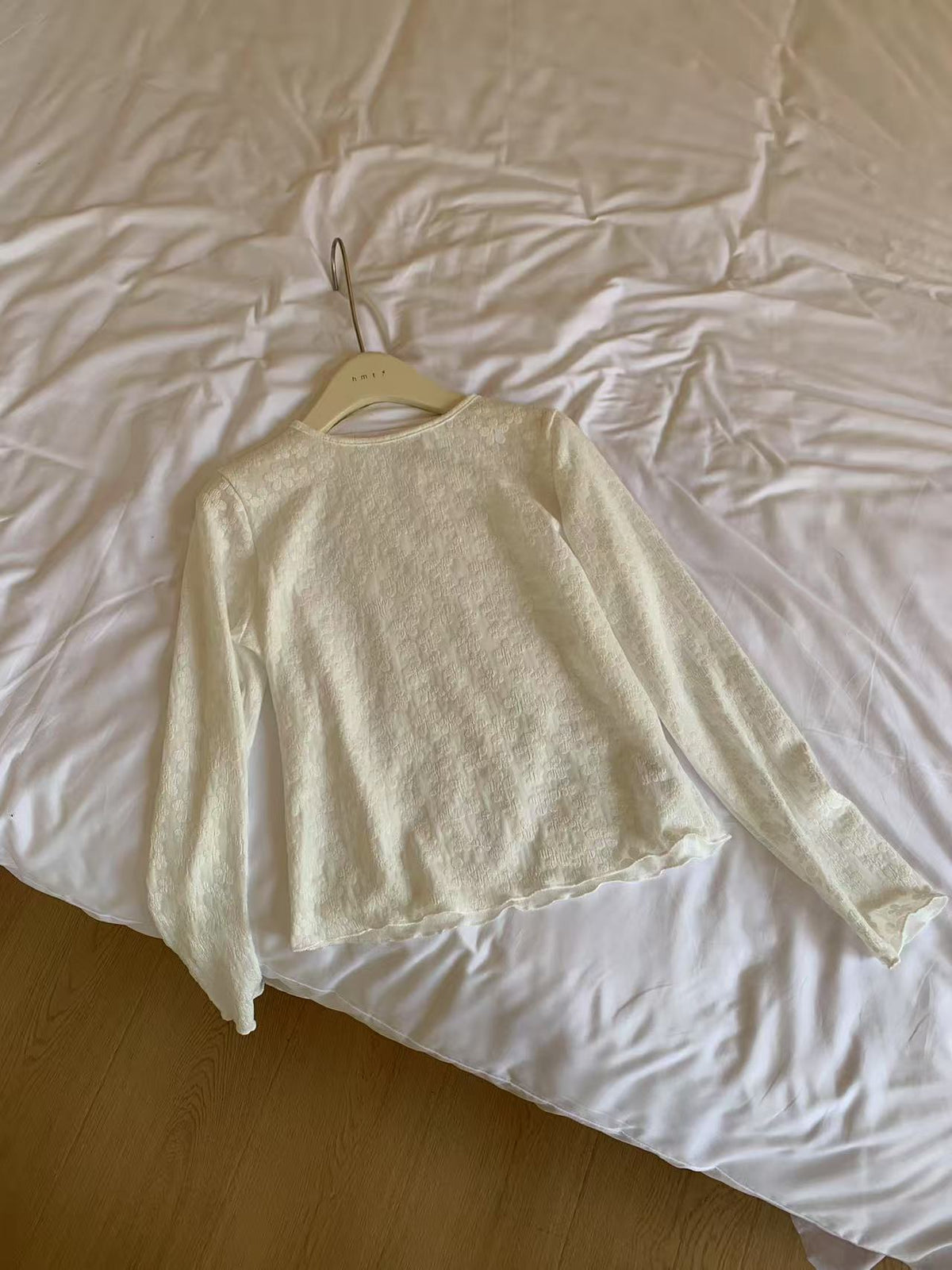 HELLO MILK TEE- 86928 拼接小衫