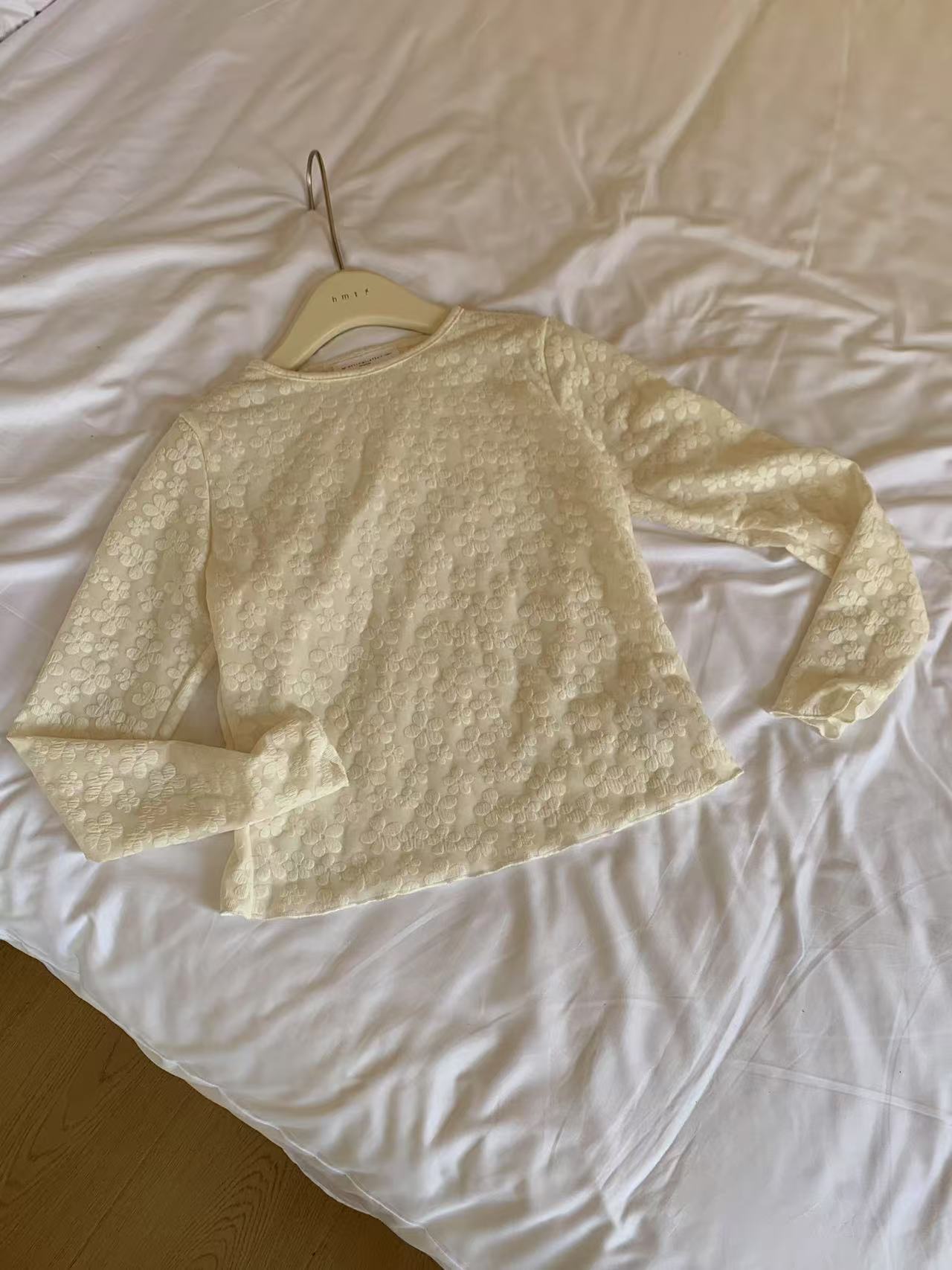 HELLO MILK TEE- 86928 拼接小衫