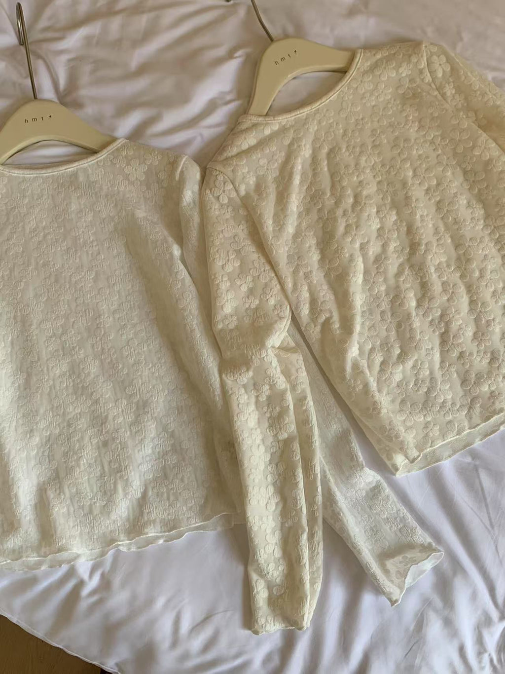 HELLO MILK TEE- 86928 拼接小衫