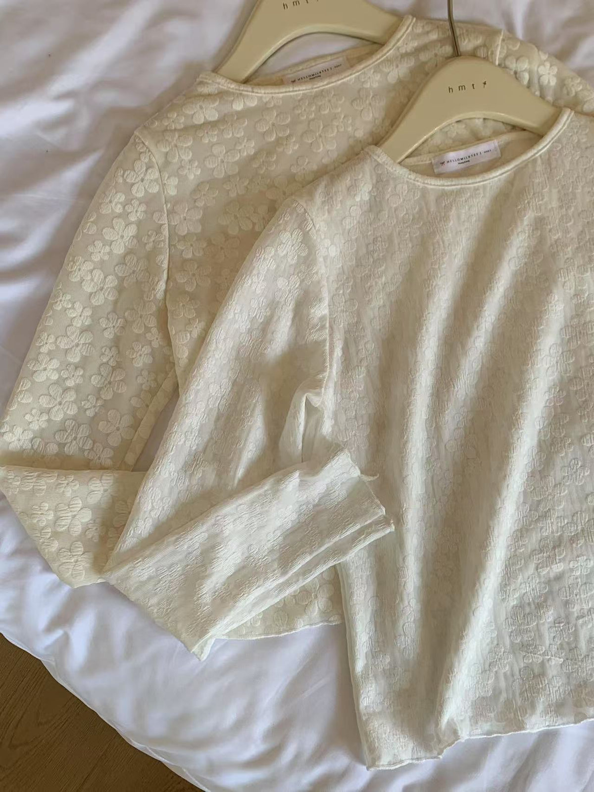 HELLO MILK TEE- 86928 拼接小衫