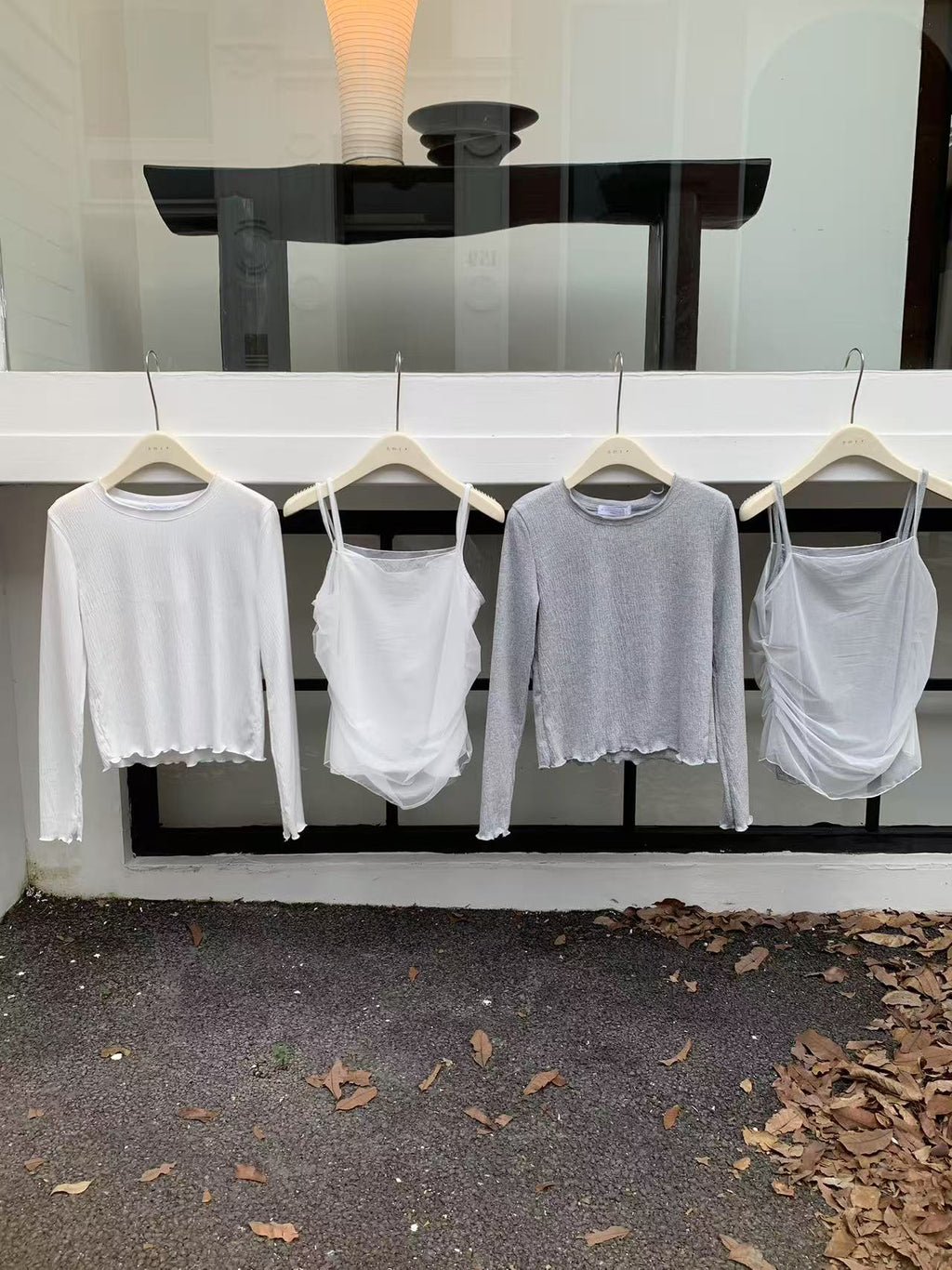 HELLO MILK TEE- 86924 吊帶套裝