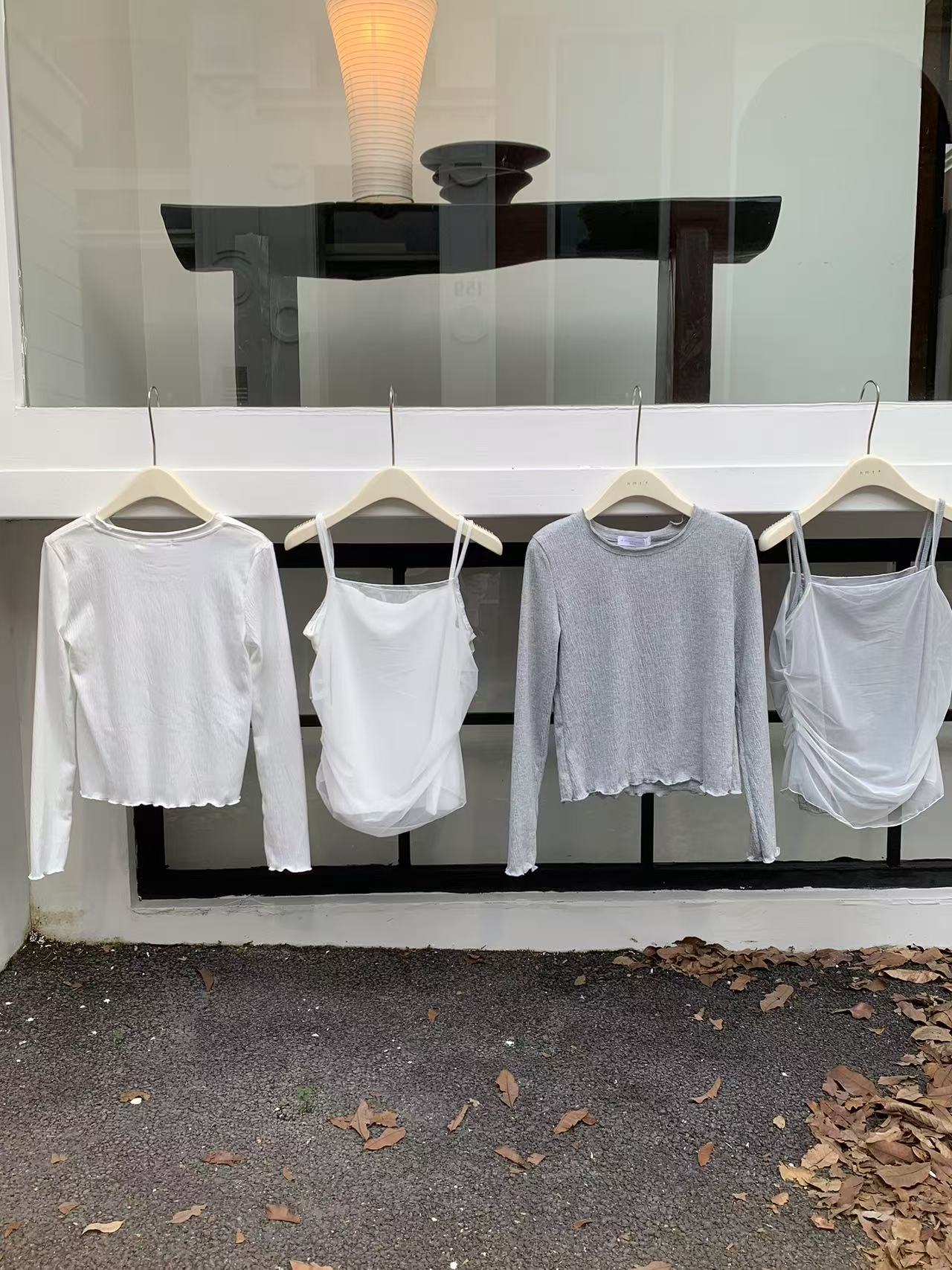 HELLO MILK TEE- 86924 吊帶套裝