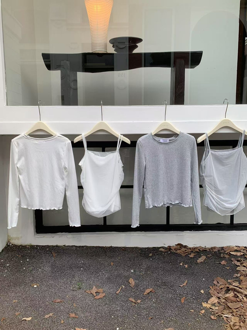 HELLO MILK TEE- 86924 吊帶套裝
