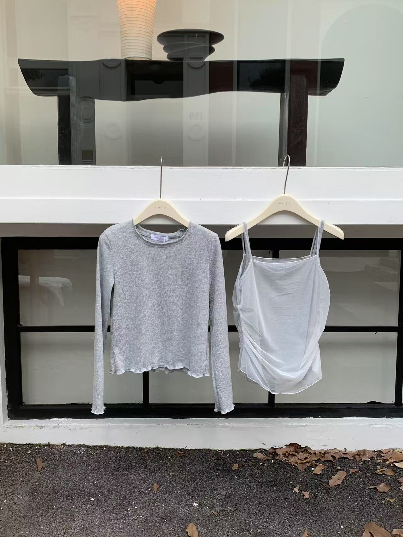 HELLO MILK TEE- 86924 吊帶套裝
