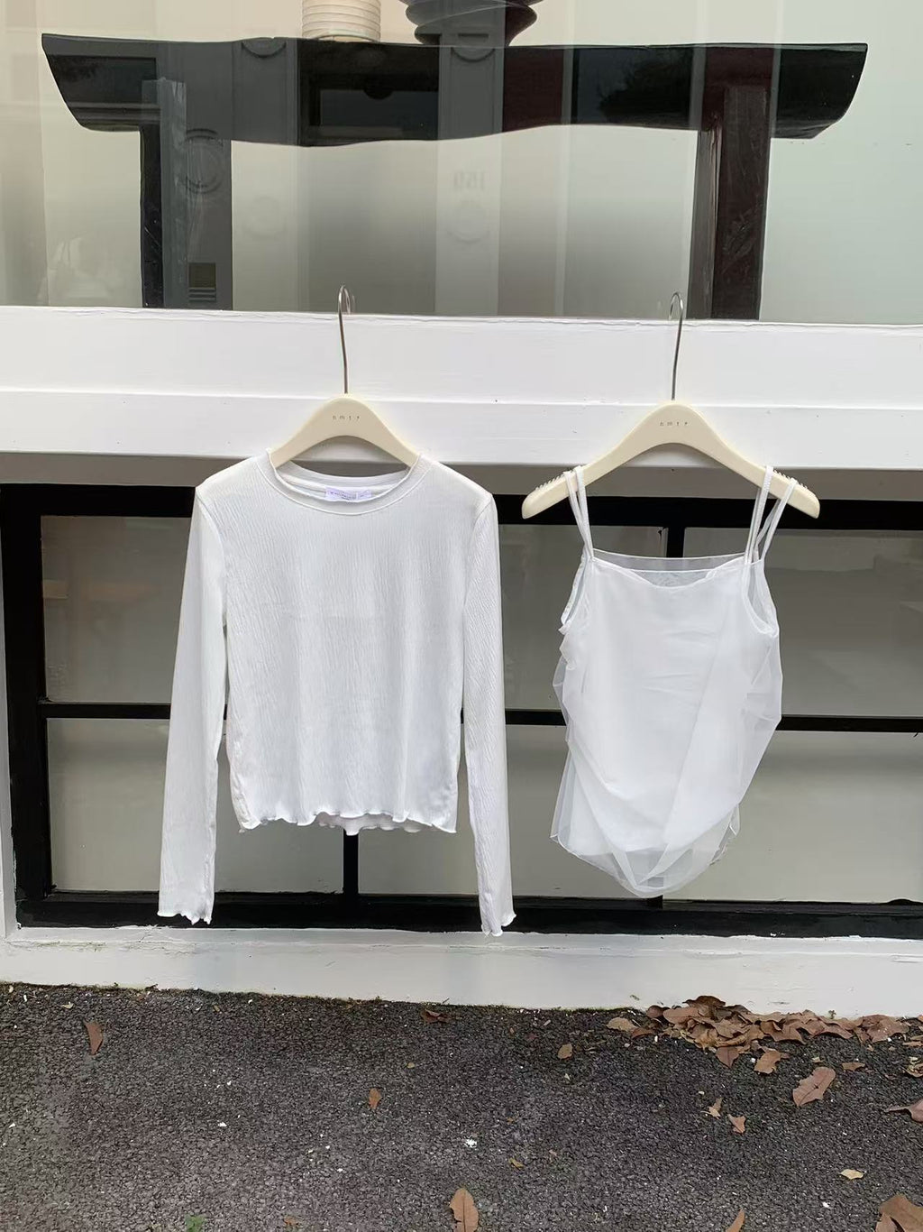 HELLO MILK TEE- 86924 吊帶套裝