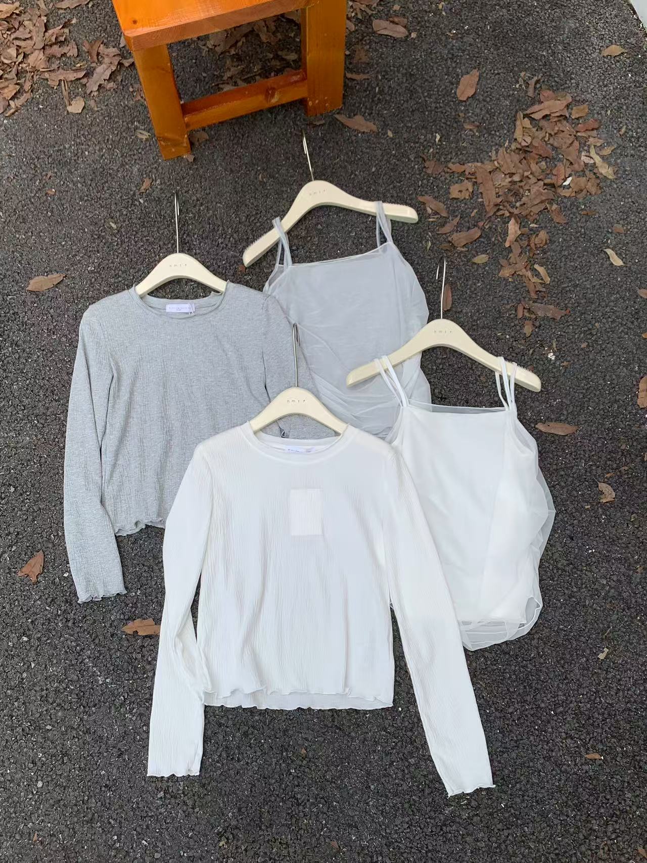 HELLO MILK TEE- 86924 吊帶套裝