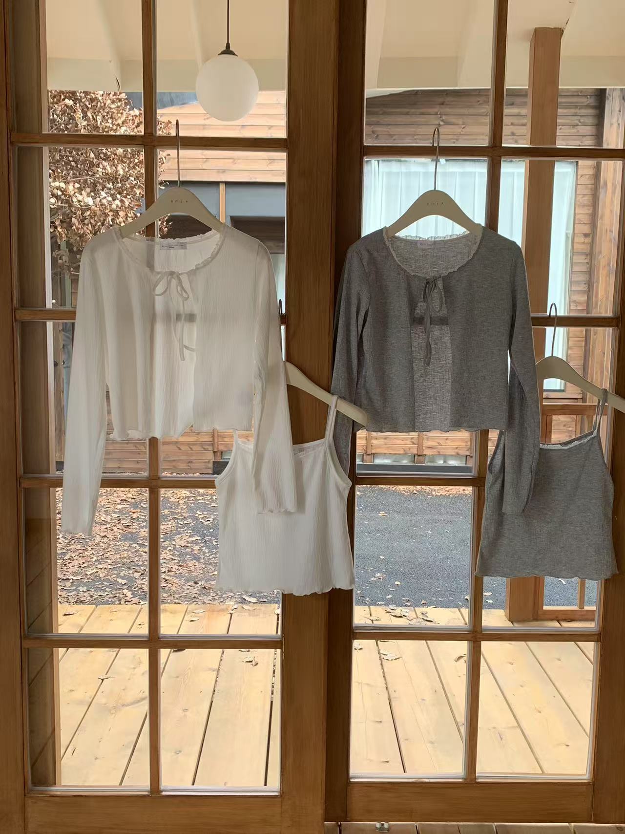 HELLO MILK TEE- 86922 韓系兩件套