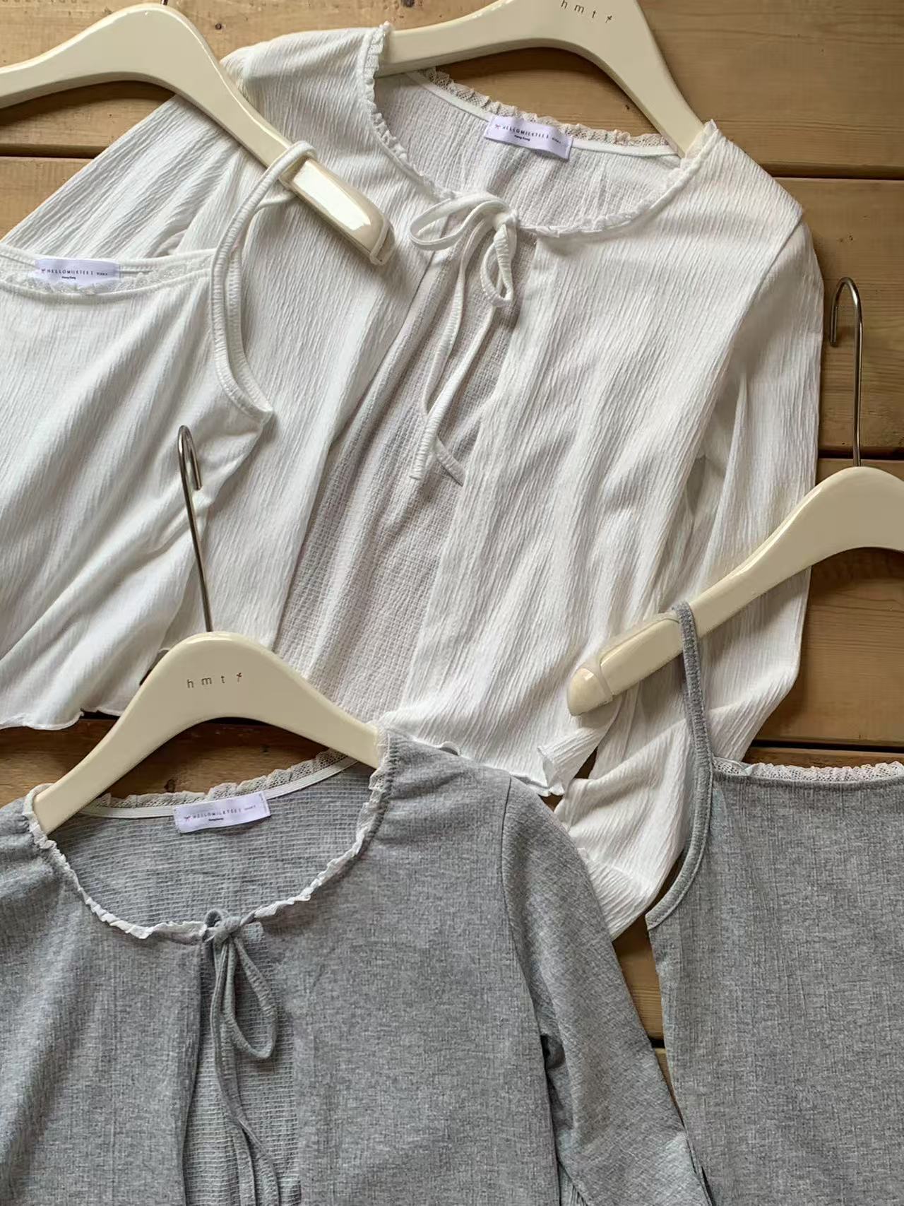 HELLO MILK TEE- 86922 韓系兩件套