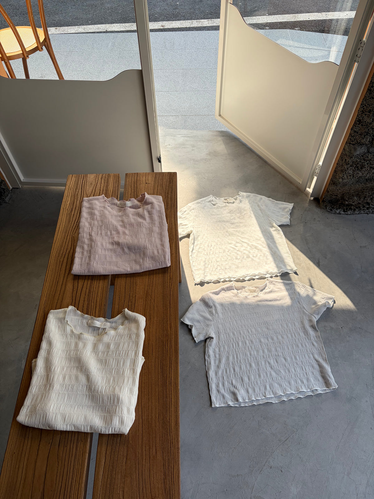 HELLO MILK TEE- 86879 純色上衣