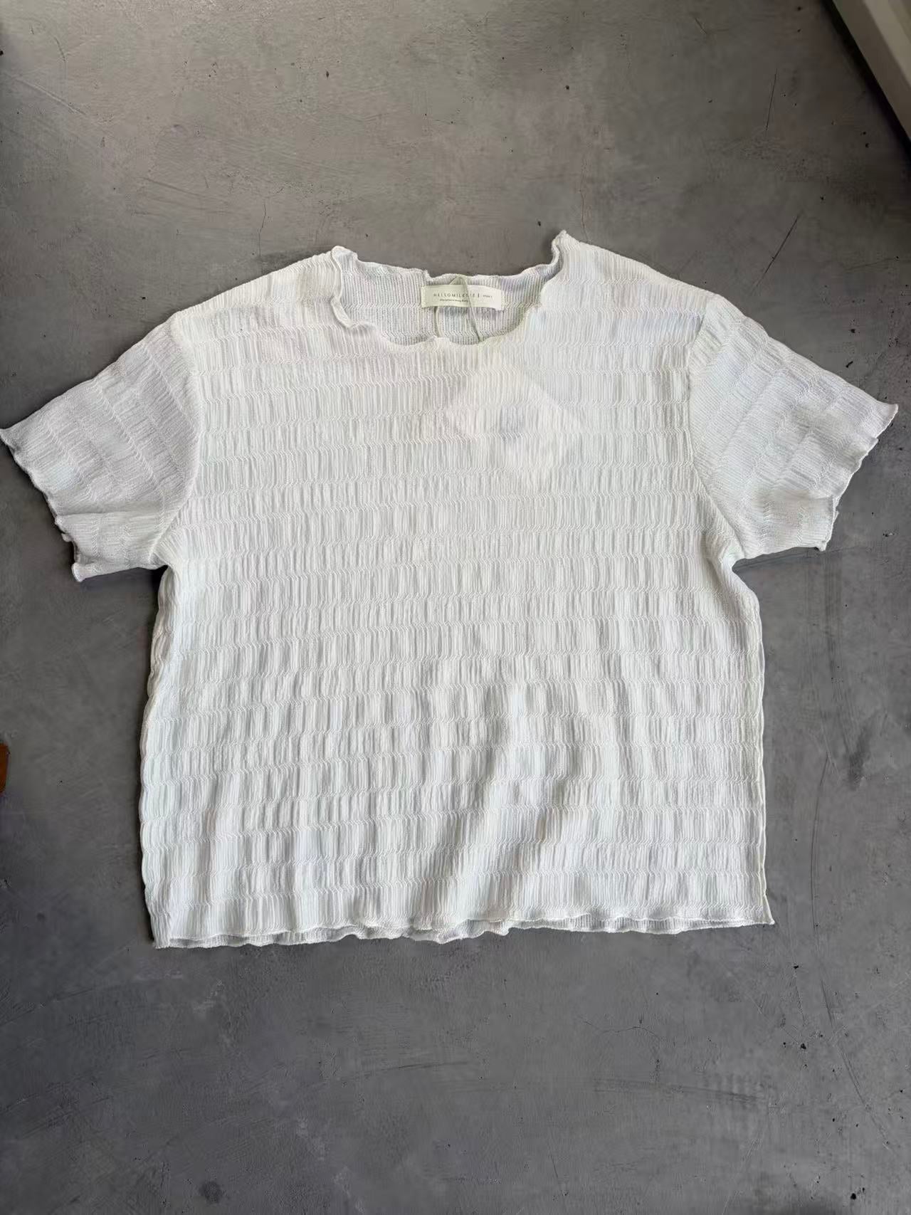 HELLO MILK TEE- 86879 純色上衣