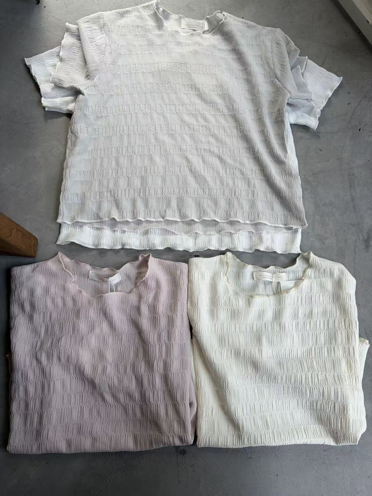 HELLO MILK TEE- 86879 純色上衣