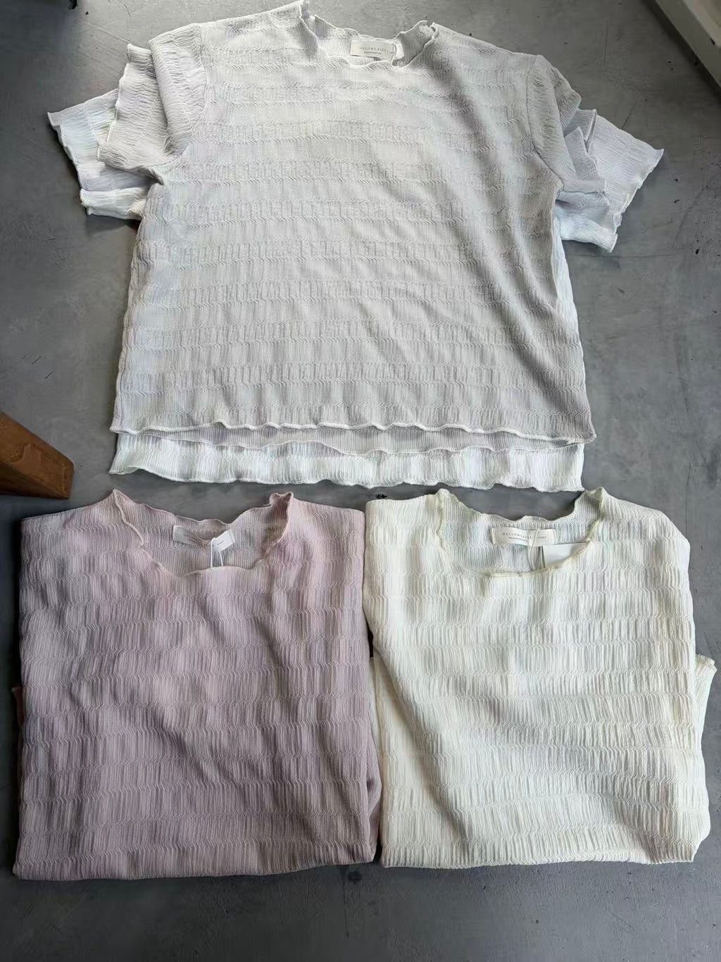 HELLO MILK TEE- 86879 純色上衣
