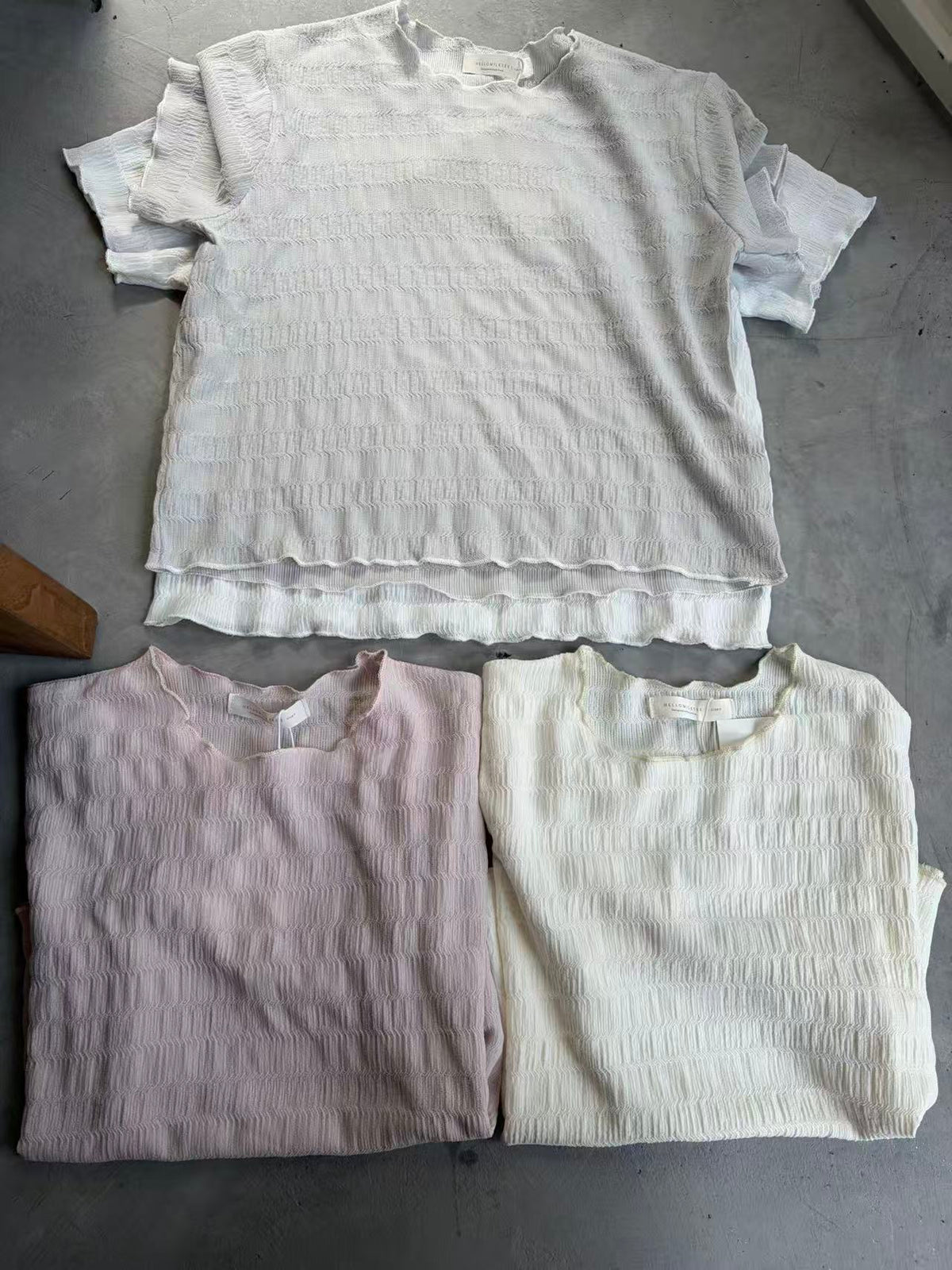 HELLO MILK TEE- 86879 純色上衣