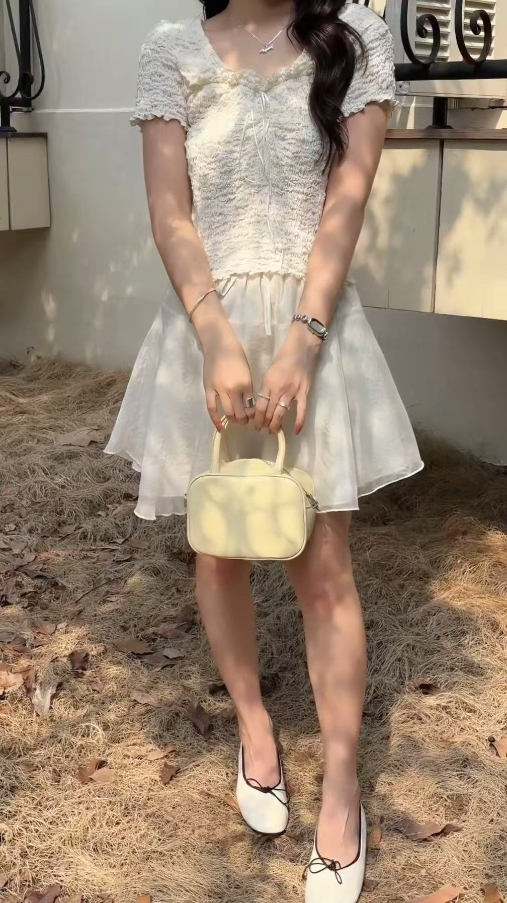 HELLO MILK TEE- 86857   方領上衣