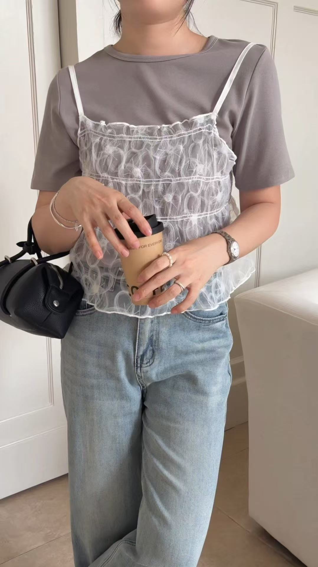 HELLO MILK TEE- 86831   圓領短袖